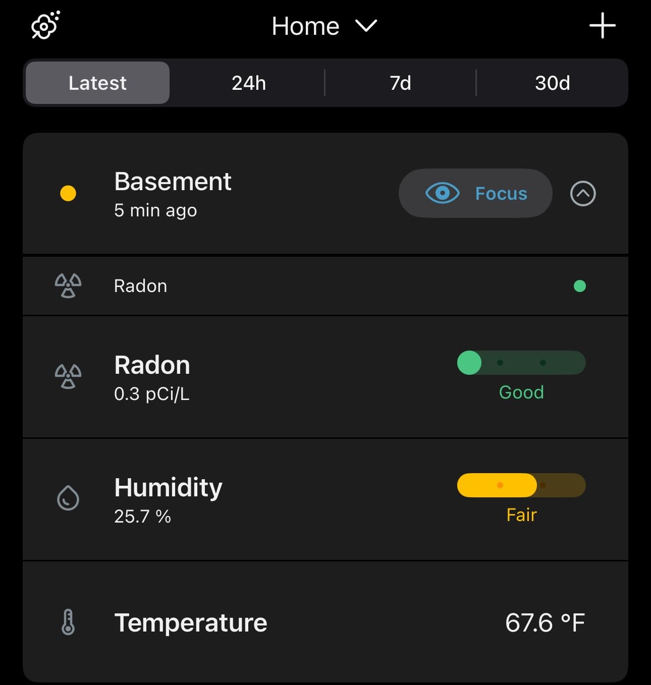 Airthings 2989 View Radon - Radon Monitor with Humidity & Temperature Detector - Battery Powered Mobile APP, WiFi, Alerts & Notifications customer photo 1