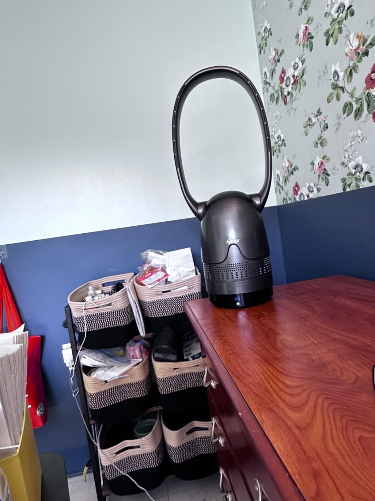 Mitcent Bladeless Tower Fan and Air Purifier in One 32-Inch, HEPA-filter, 8-Speed, Oscillating, Remote Control, 8H Sleep Timer, White(MT1005) customer photo 1