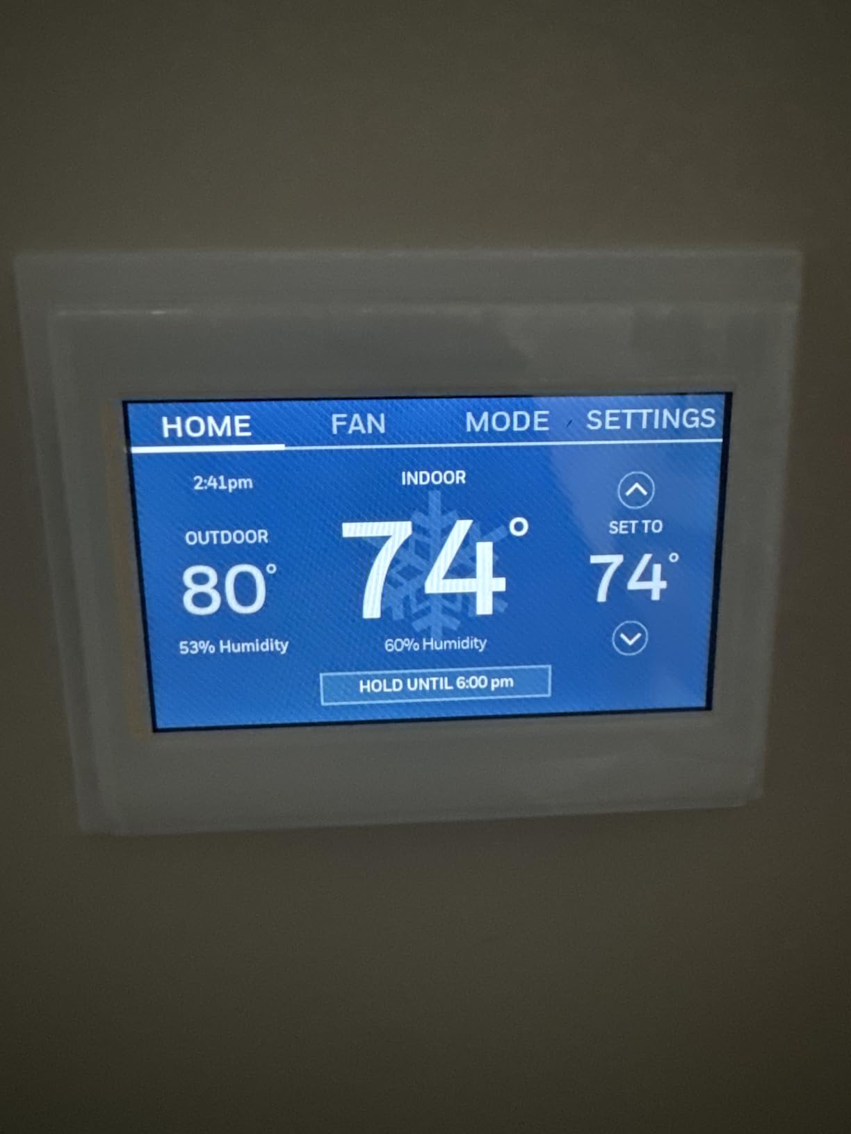 Honeywell Home RTH9600WF Smart Color Thermostat ENERGY STAR Wi-Fi Programmable Touchscreen Alexa Ready - C-Wire Required | RTH9600WF ENERGY STAR Wi-Fi Programmable Touchscreen Alexa Ready - C-Wire Required customer photo 2