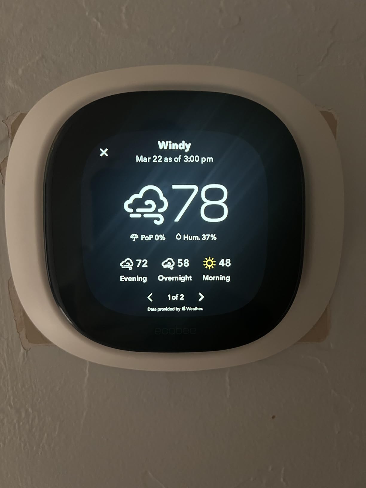 ecobee Smart Thermostat Premium - WiFi, Siri & Alexa Built-In, Smart Sensor customer photo 1