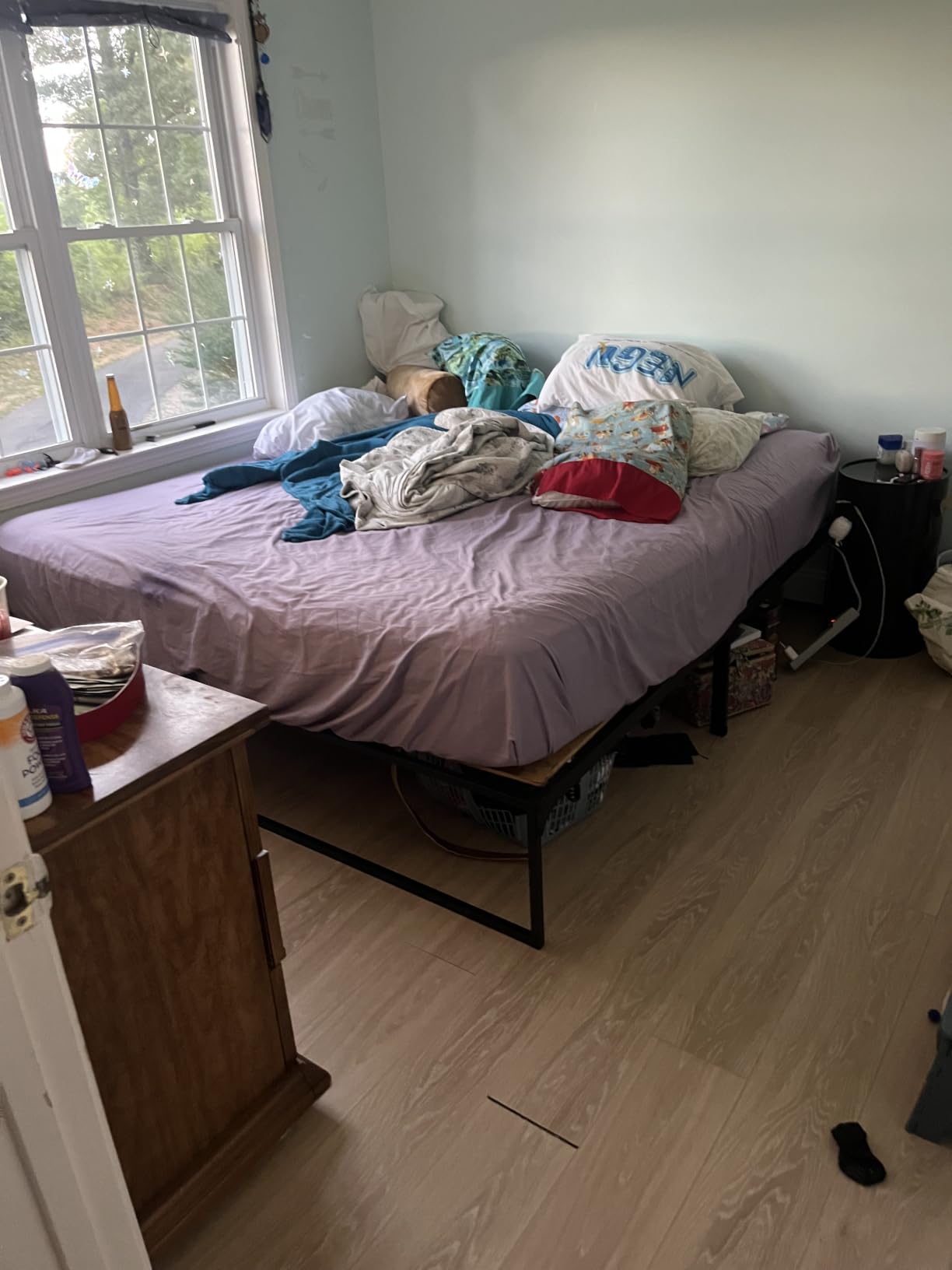 Yitong Angel 14 Inch Queen Bed Frame,3500 lbs Heavy Duty Metal Platform, Steel Slats Support/No Box Spring Needed/Noise Free/Non-Slip/Easy Assembly customer photo 2