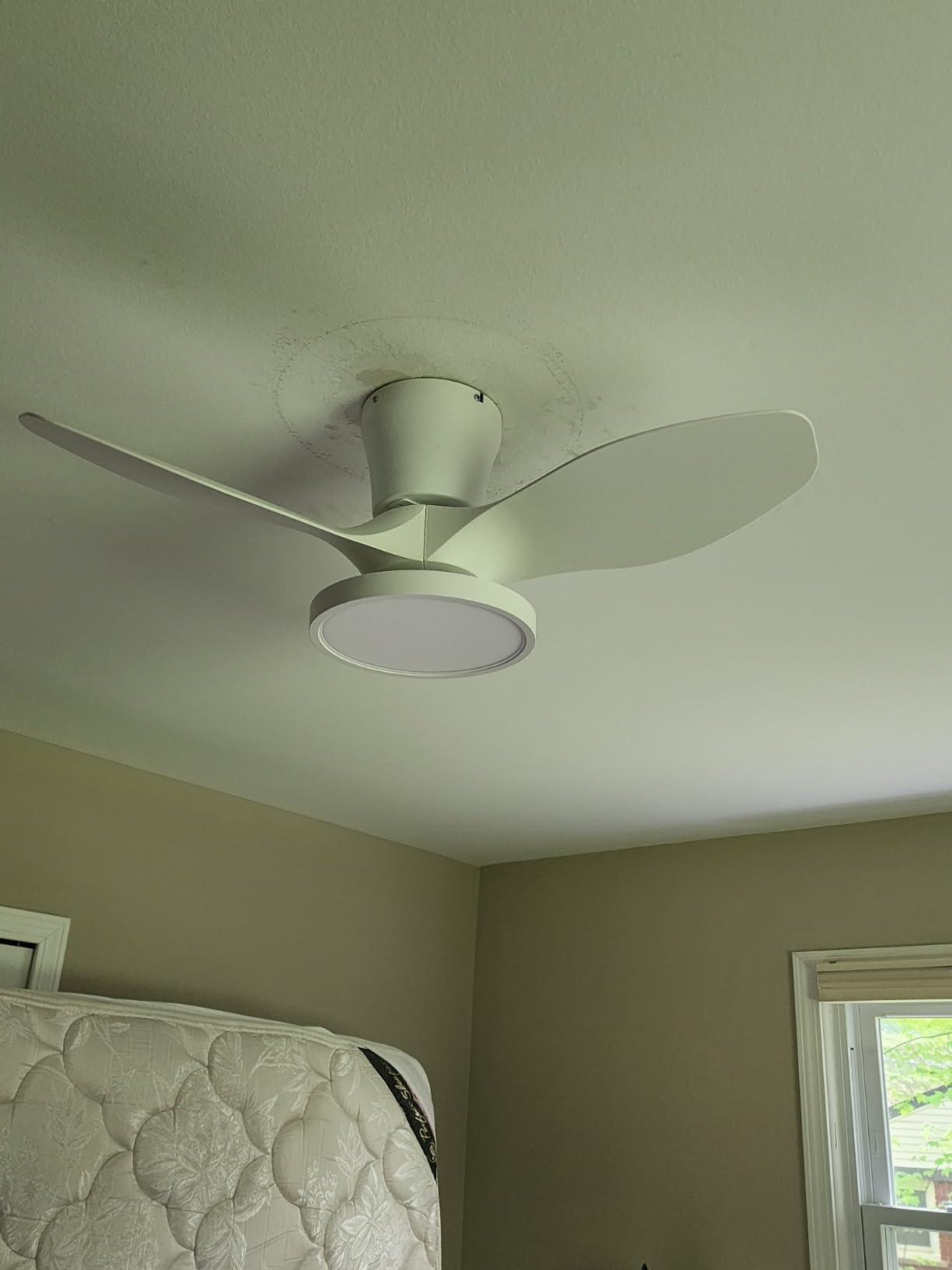 ocioc Quiet Ceiling Fan with LED Light 22 inch Large Air Volume Remote Control for Kitchen Bedroom Dining Room Patio customer photo 1