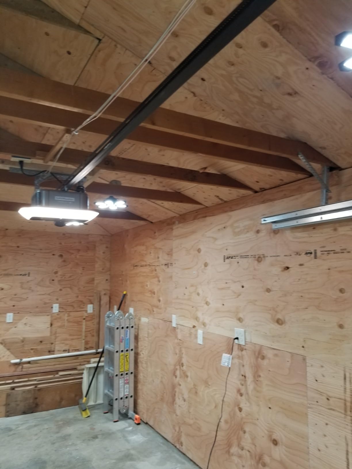 TANBABY 2 Pack LED Garage Lights, Deformable Ceiling Light, 30000LM 6500K customer photo 2
