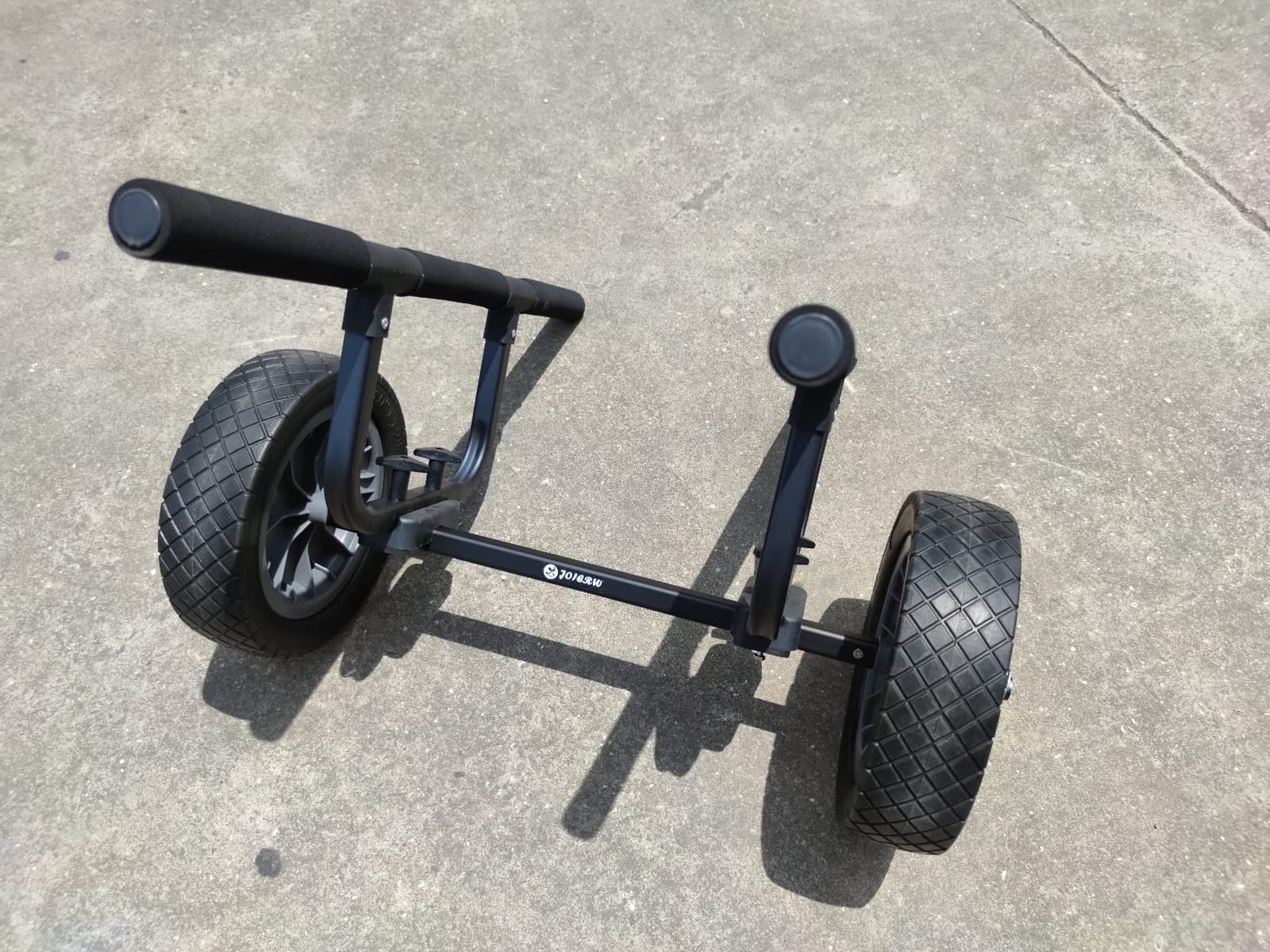Heavy Duty Kayak Cart, Width Adjustable Canoe Cart with 12inch Flatfree Beach Wheels Boat Dolly Cart Transport Carrier customer photo 1