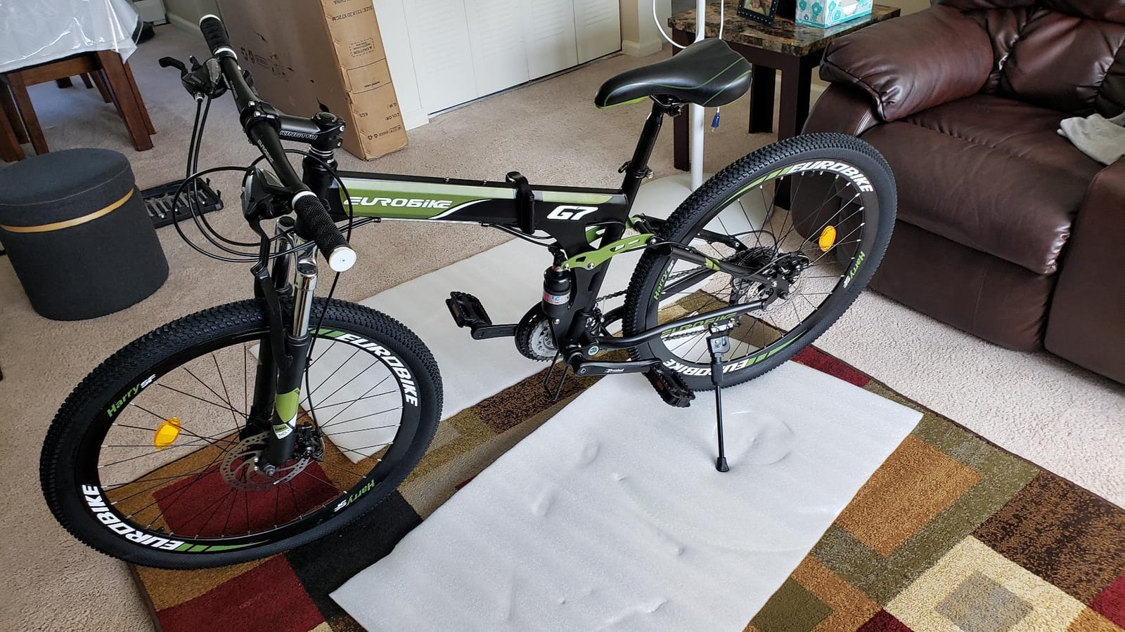 EUROBIKE Folding Bike, Folding Mountain Bike,Adult Bike,TSM G4/G7 Bicycle, 26/27.5Inch,Dual Disc Brake Bike customer photo 1