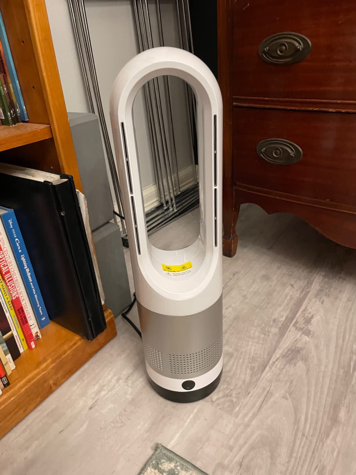Bladeless Tower Fan, 1400W Space Heater & 40W Cooler Fan Combo with Remote, 80°Oscillation, 8 Speeds and 3 Heating Modes, 9H Timer, LED Display, Fast Safety Heat and Quiet for Bedroom, Kitchen, Office customer photo 2