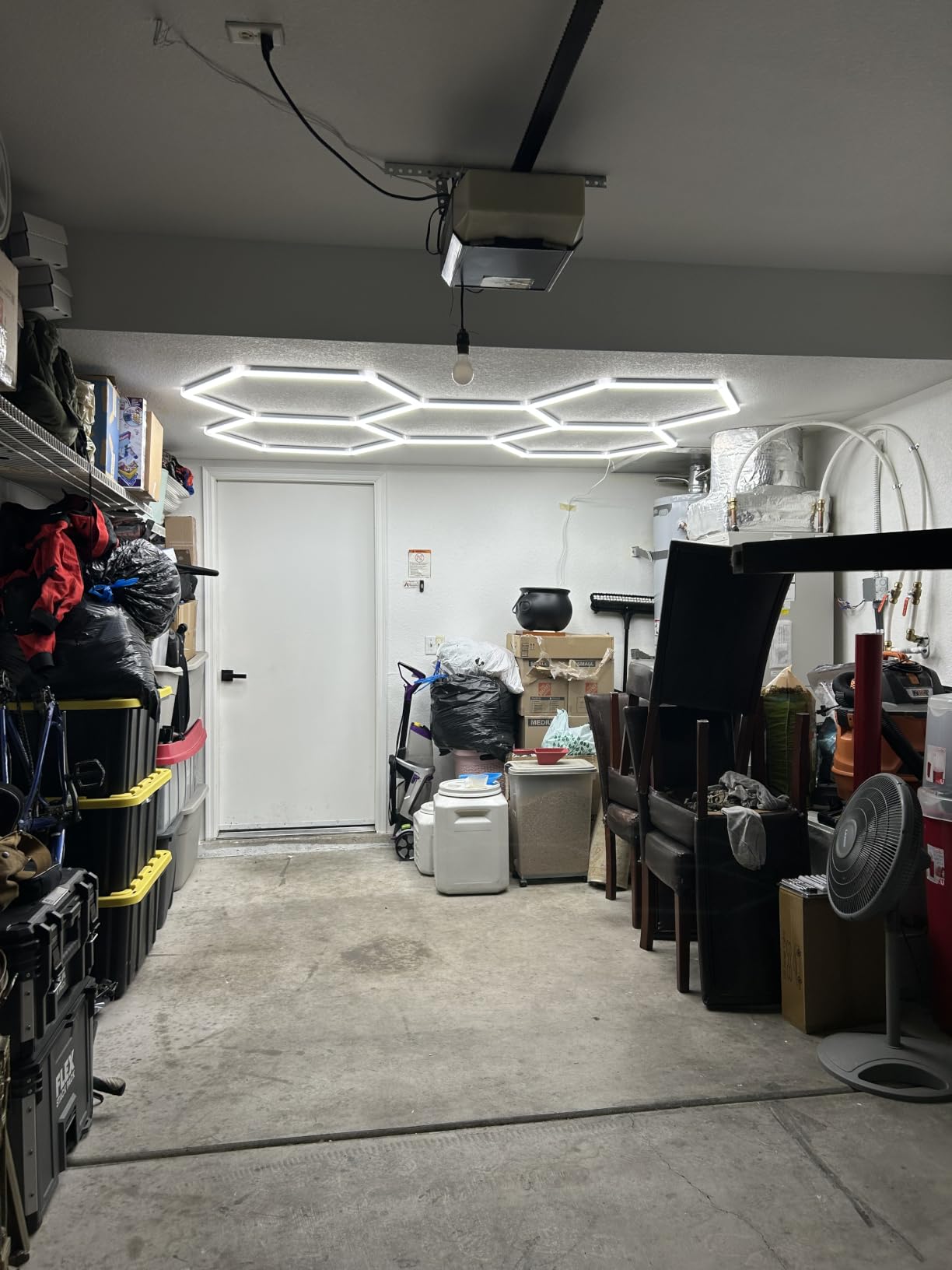 LZHOME Hexagon 5000K LED Garage Lights: 25 Pack Updated 1.31-inch Wider Size,26300LM Super Bright Hex Lighting Ceiling LED Shop Light for Garage, Car Detailing, Workshop, Warehouse, Gym, Basement customer photo 2