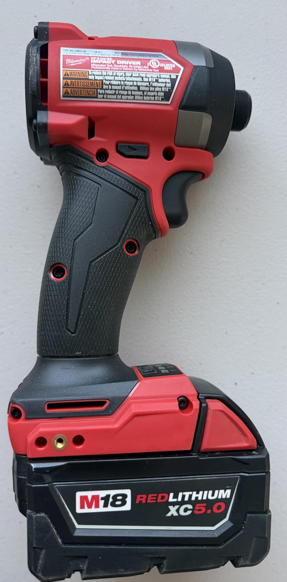 Milwaukee Electric - M18 Fuel. 1/4 HEX Impact Driver customer photo 1