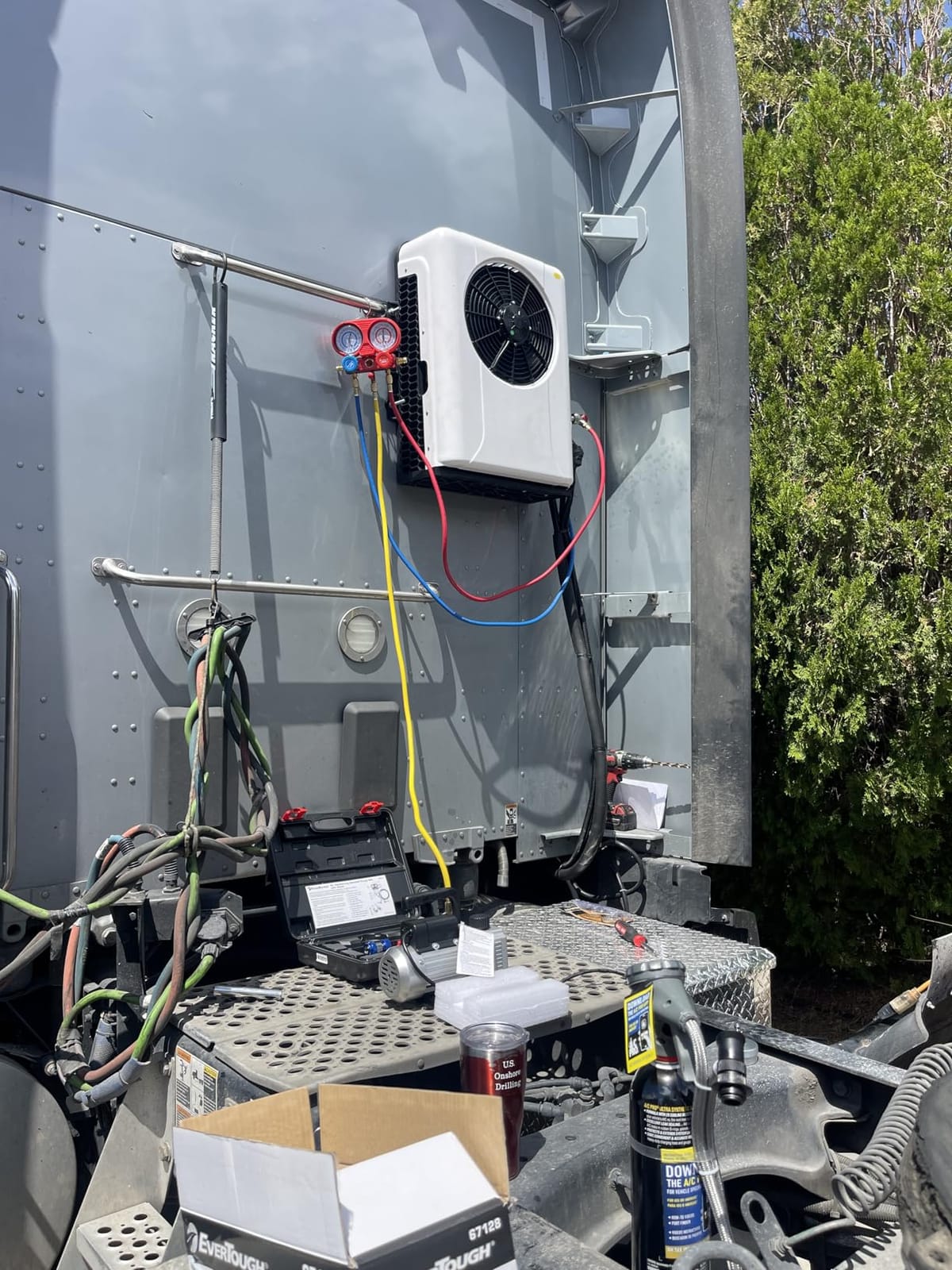 12V DC Air Conditioner Truck Air Conditioner for Rvs, Trucks, Construction Vehicles etc, Electric Split Parking A/C Silent Air Outlet Fast Cooling 10500BTU customer photo 2