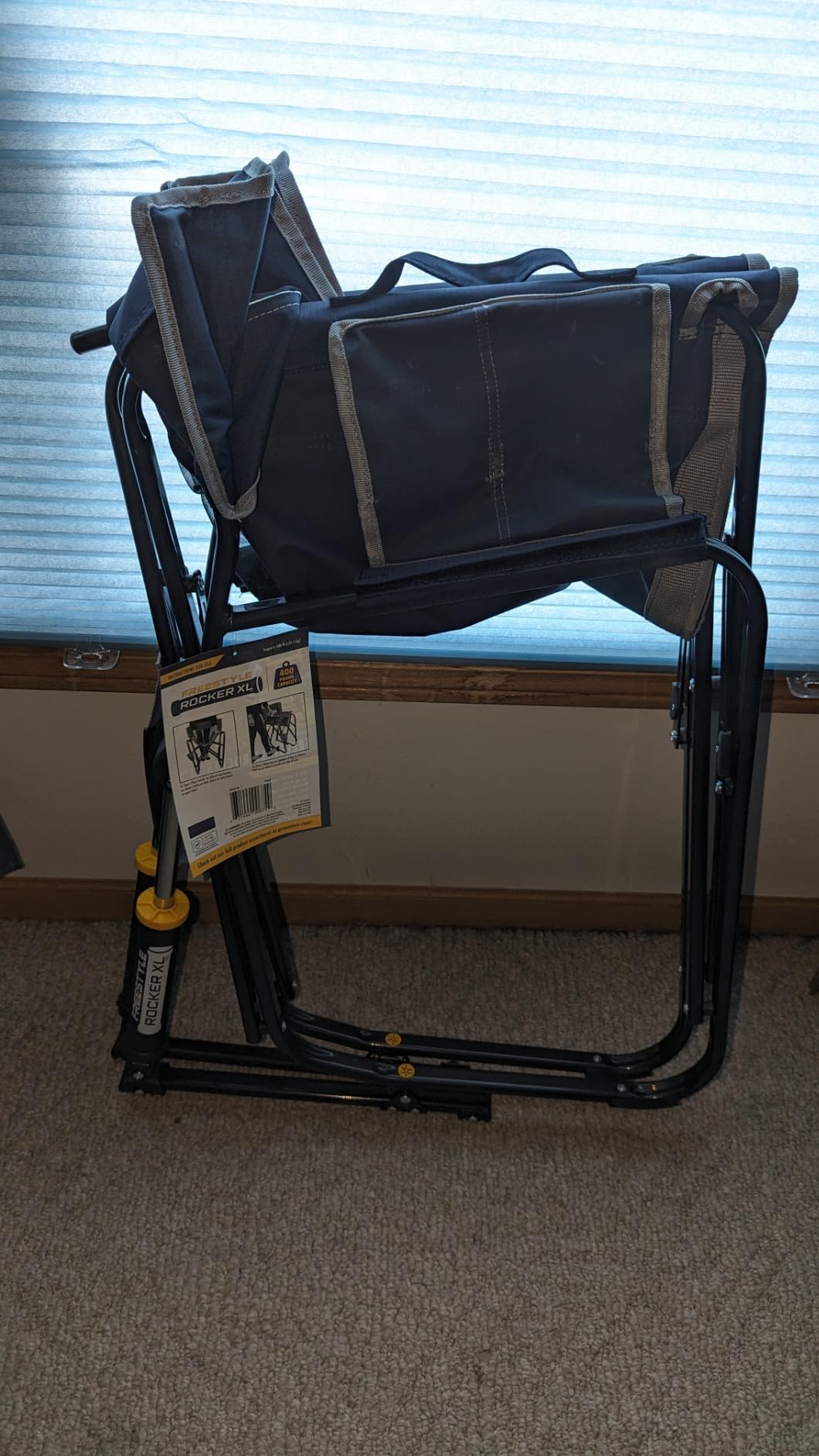 GCI Outdoor Freestyle Rocker XL Camping Chair - Indigo Blue customer photo 2