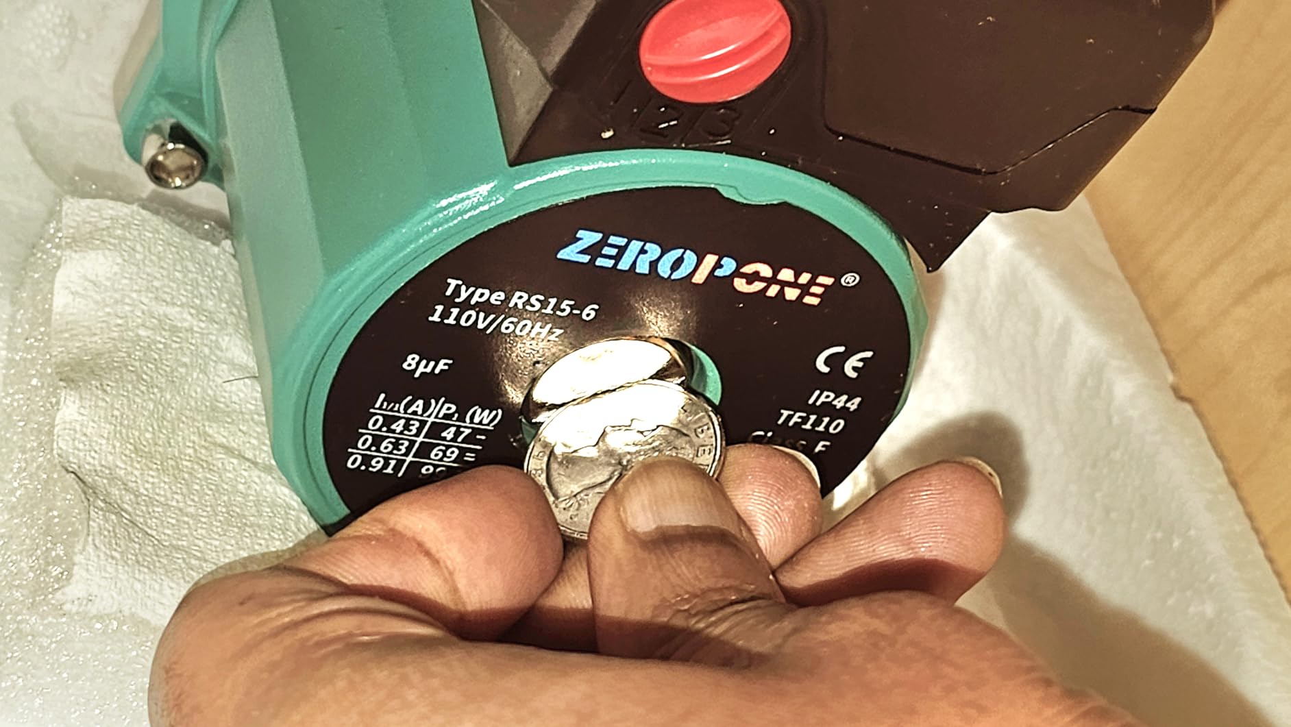 Hot Water Recirculating Pump 93W for Electric Water Heater System customer photo 2