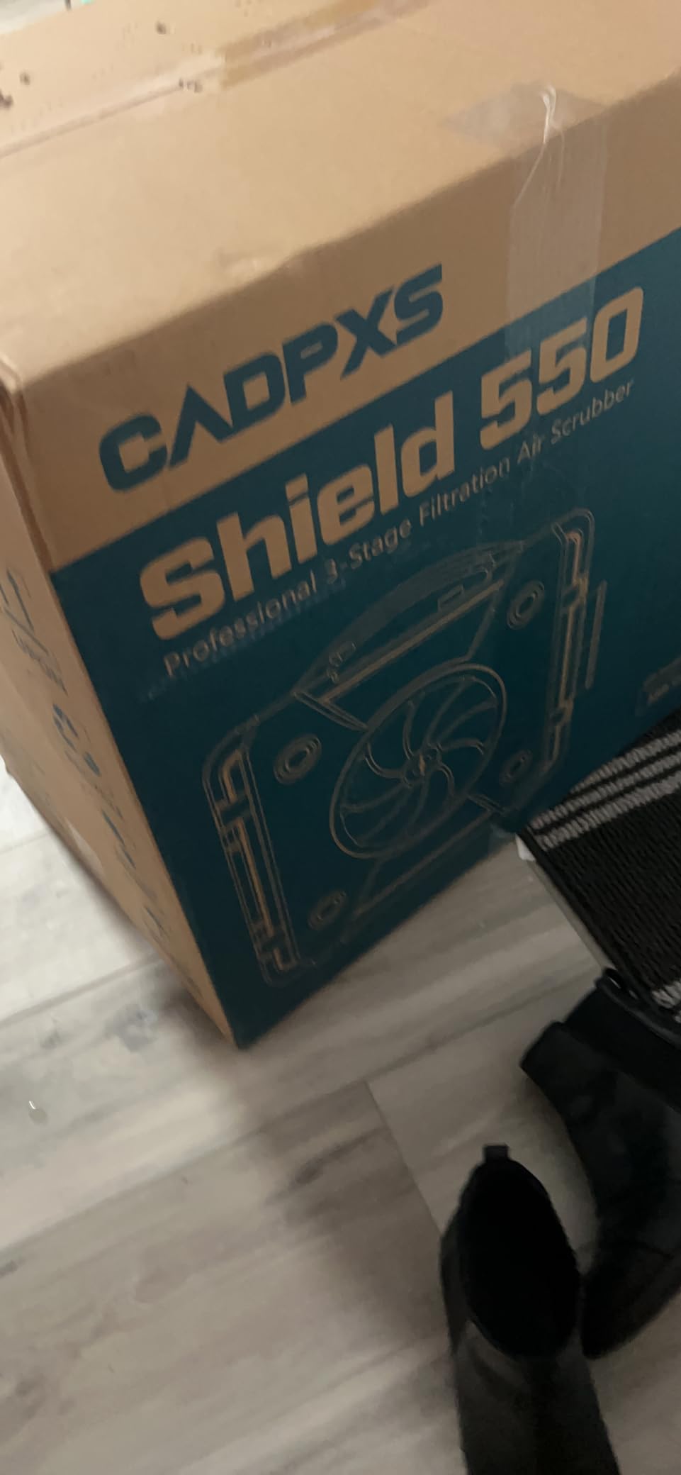 CADPXS Shield-550 Air Scrubber 550 CFM for Water Damage Restoration, Red customer photo 1