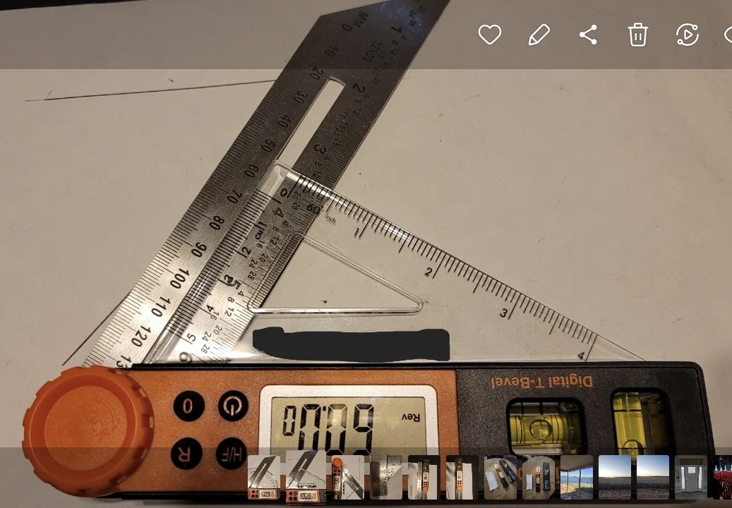 Digital Angle Finder & T Bevel Gauge, 0-360 Degree Digital Protractor Tool customer photo 2
