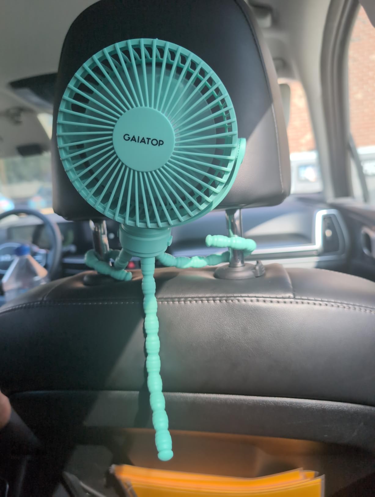 Gaiatop Mini Portable Stroller Fan, Small Clip on Fan 3 Speed Rechargeable customer photo 2