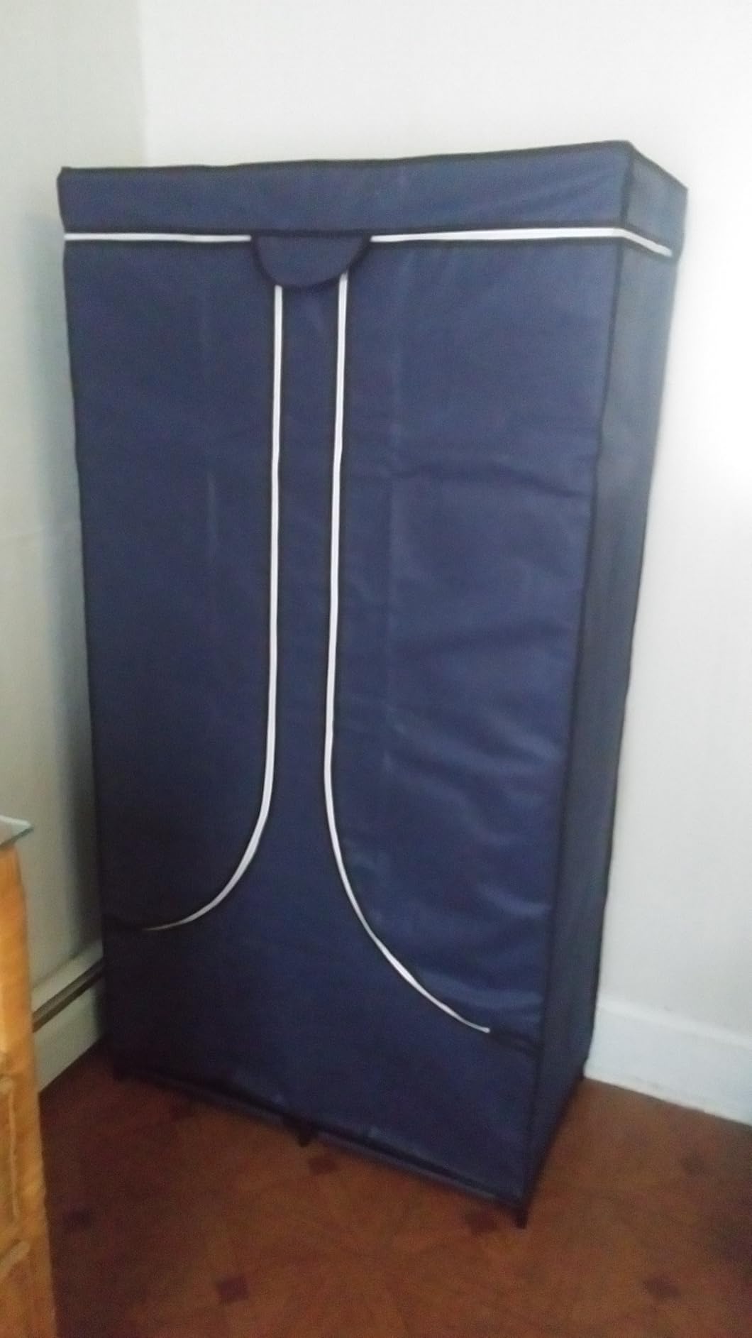 SORCEDAS Wardrobe Closet with Hanging Rods and Shelves for Clothes Storage customer photo 1