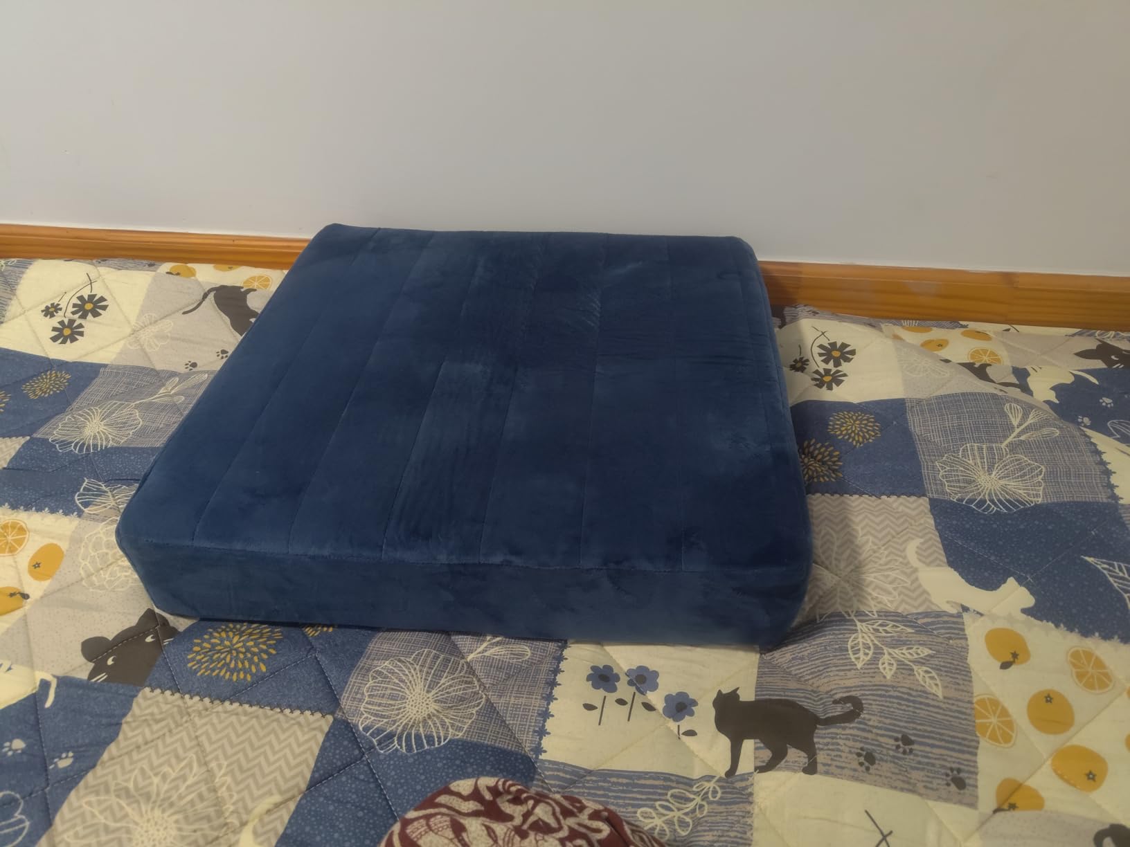MeMoreCool 24 Inch Square Floor Pillow for Adults, Grey Thick Foam Cushion customer photo 1