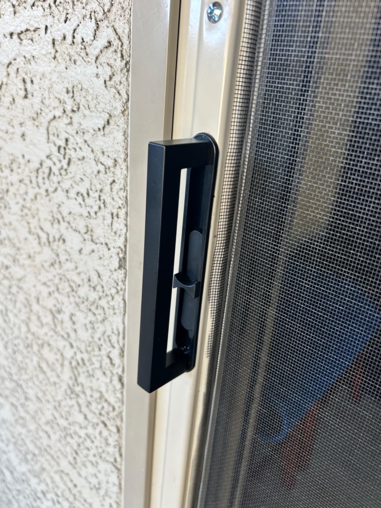 Custom Size Sliding Patio Screen Door Kit – Made to Order Aluminum Frame, Assembly Required, Locking Handle, 5 Color Options, Optional PetScreen® Mesh customer photo 2