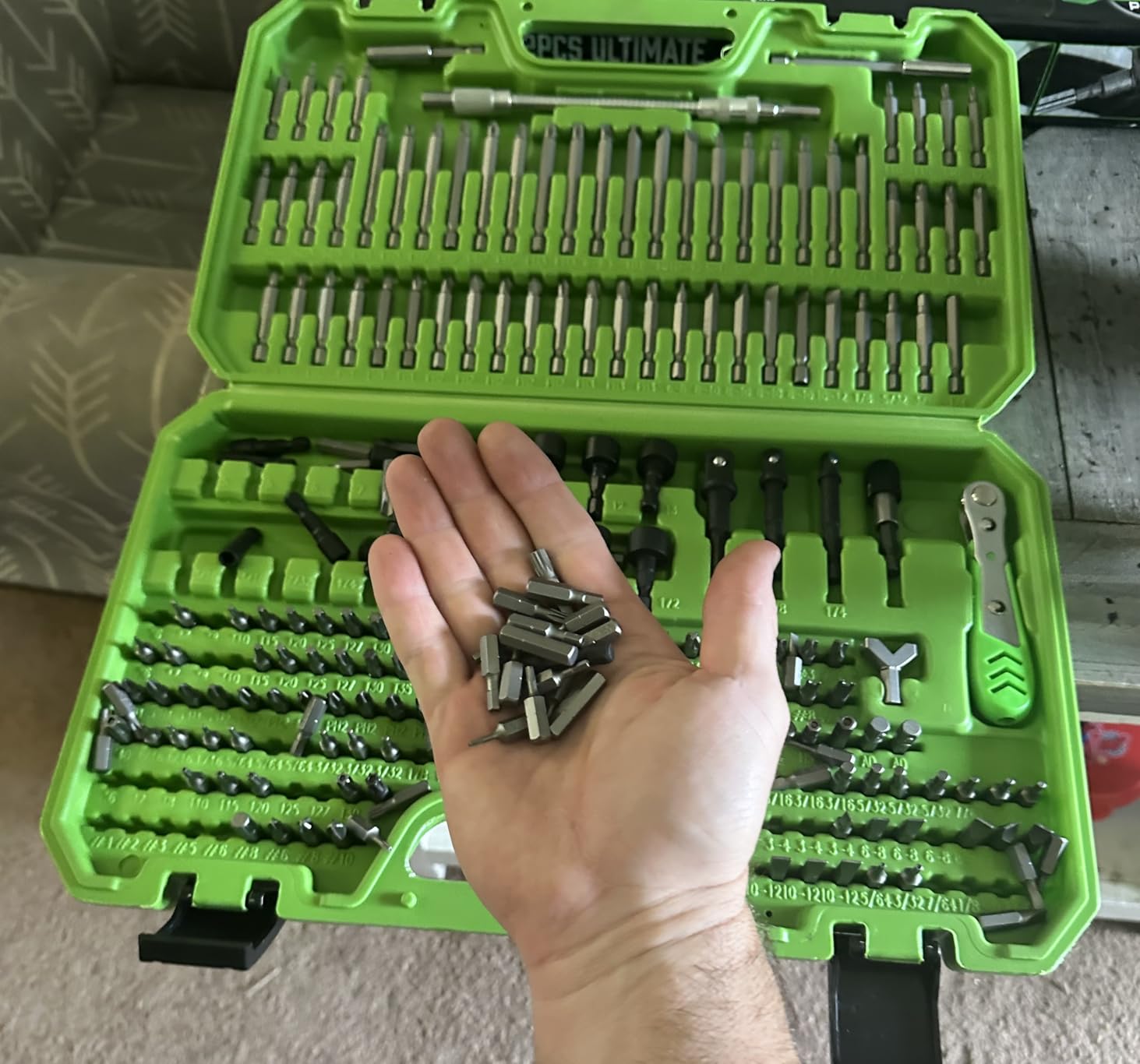 SWANLAKE 232-Piece Ultimate Screwdriver Bit Set, Cr-V Impact Driver Bit Set, Includes Security Bits, Nut Driver, Ratchet Wrench and Bits Holder customer photo 1