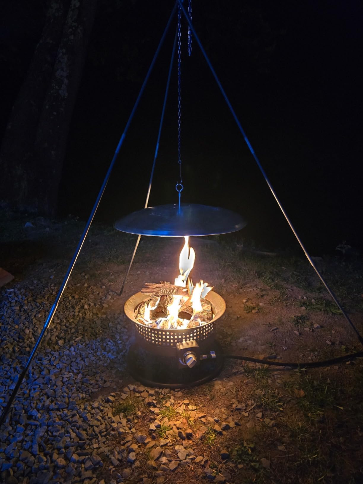 Large Ceramic Gas Fireplace Logs - Set of 10 Artificial Realistic Firewood for Indoor Outdoor Firepit, Ventless & Vent Free customer photo 2