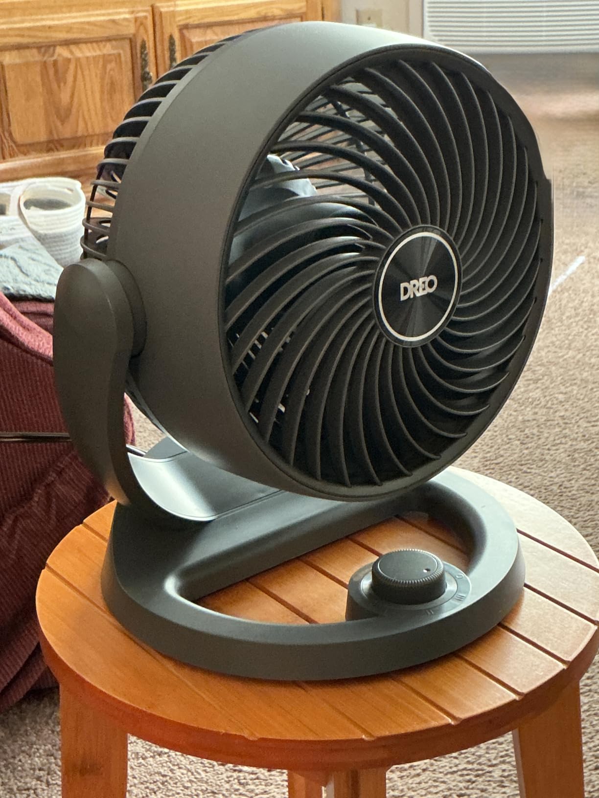 DREO Fan for Bedroom, 12 Inches, 70ft Powerful Airflow, 25db Quiet Table Air Circulator Fans for Whole Room, 120° Adjustable Tilt, 3 Speeds, Desktop Fan for Home, Office, Kitchen customer photo 2