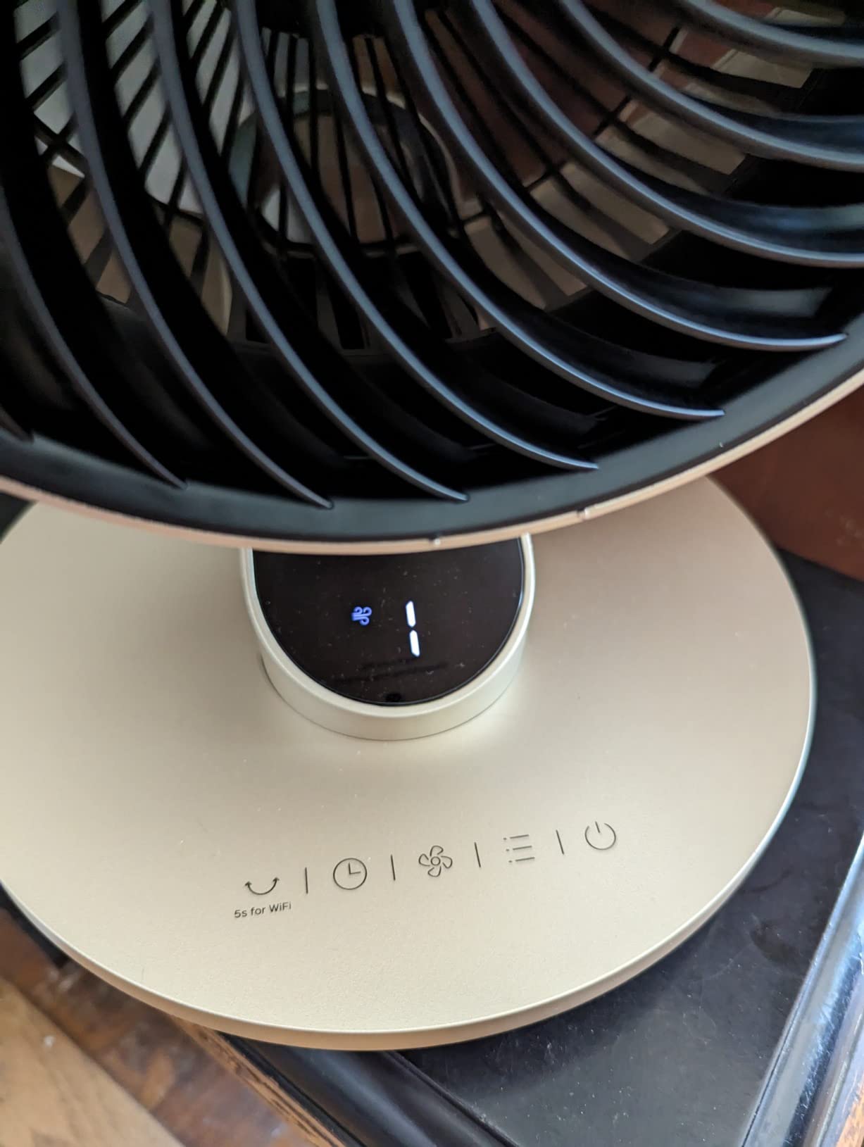 DREO Smart Fan for Bedroom,120° Vertical and 90° Oscillating Fan with Remote/Voice, 13 Inch Height Quiet Air Circulator for Whole Room, 70 ft, 4 Speeds, 5 Modes, 12H Timer, Desk Fans for Home, Office customer photo 1
