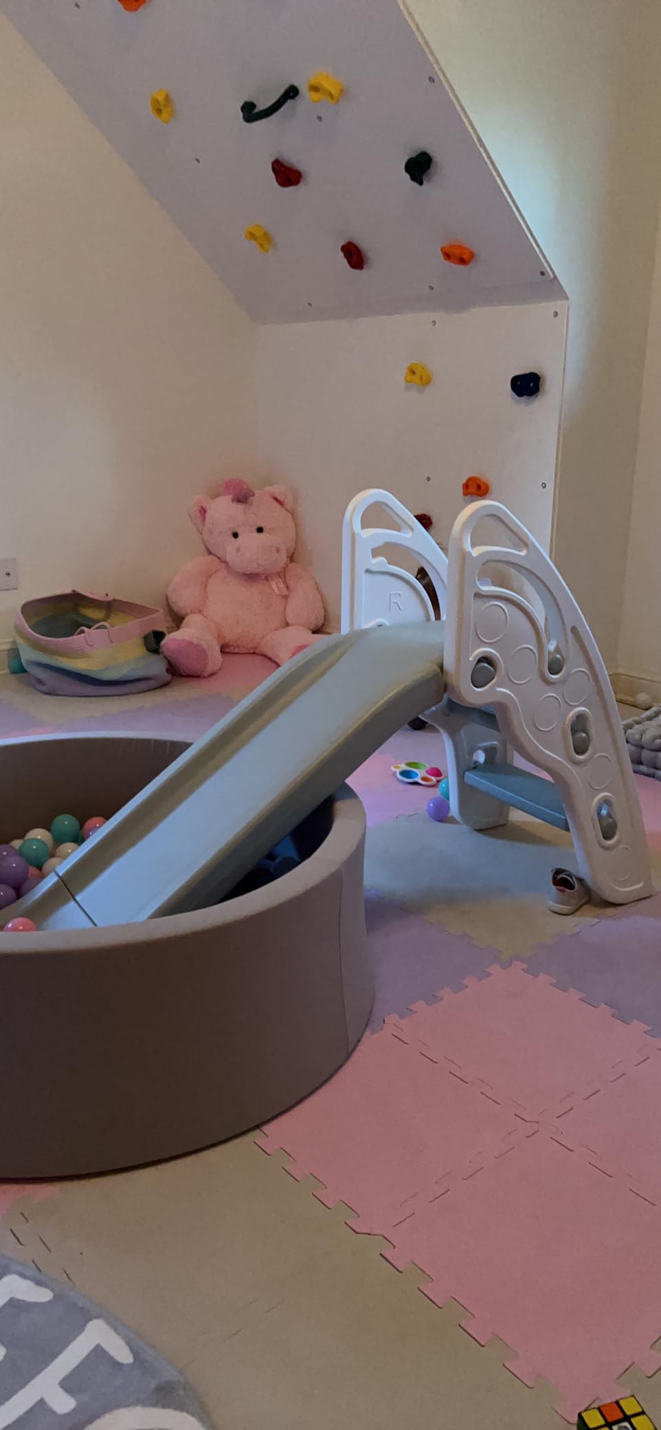 Toddler Slide Large Play Climber Slide PlaySet with Extra Long Slipping Slope Indoor Slide Kids Slide Toddler Playground Toddler Slide Outdoor Toys for Toddlers (Blue) customer photo 1