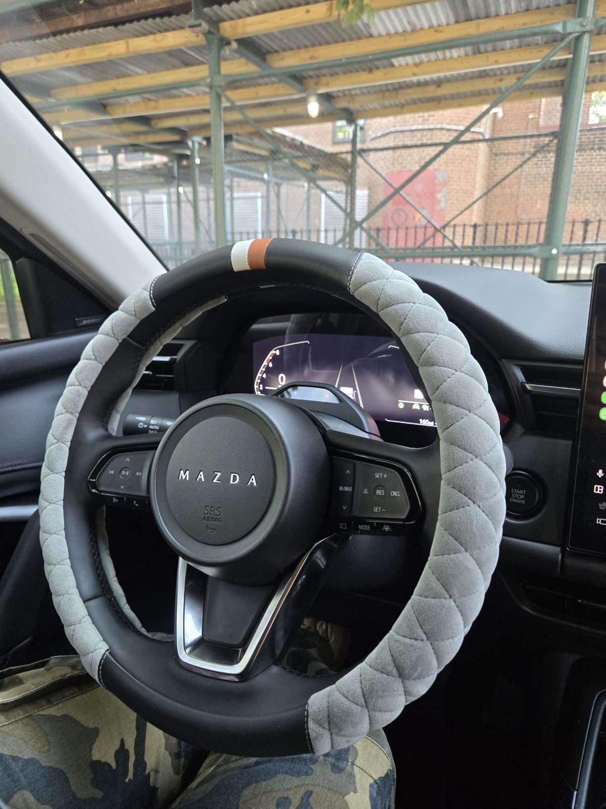 Cxtiy Premium Ice Silk Steering Wheel Cover - Soft, Breathable, and Anti-Slip for Ultimate Comfort and Style Fit Most of Cars SUV Auto Vehicle (C-Black) customer photo 2