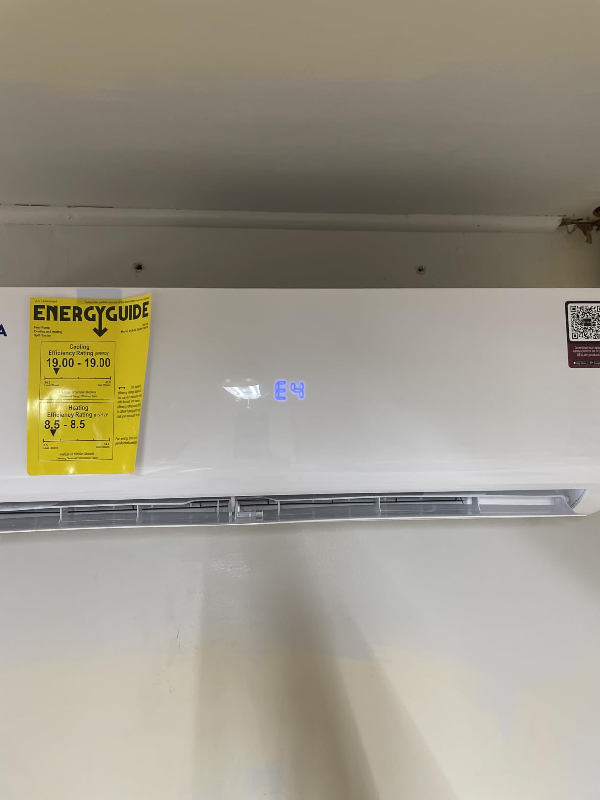 DELLA 20K BTU Dual Zone Mini Split AC (2x9K), 19 SEER2, 16ft Kits customer photo 2