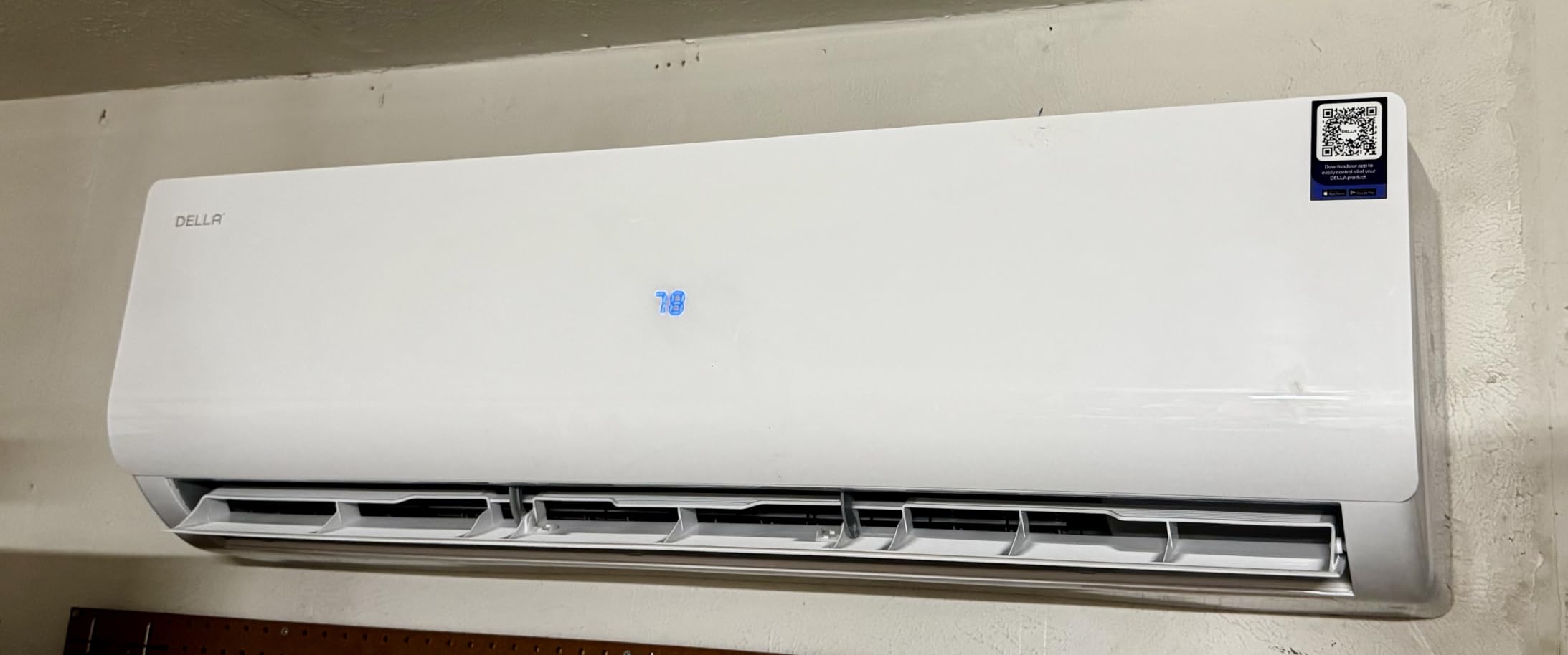 DELLA Vario Series 24000 BTU Mini Split AC, 2 Ton 21 SEER2, Work with Alexa and Wifi, 230V Ductless Inverter System, Cools Up to 1500 Sq.Ft, Pre-Charged Heat Pump and 16.4ft Installation Kits customer photo 1
