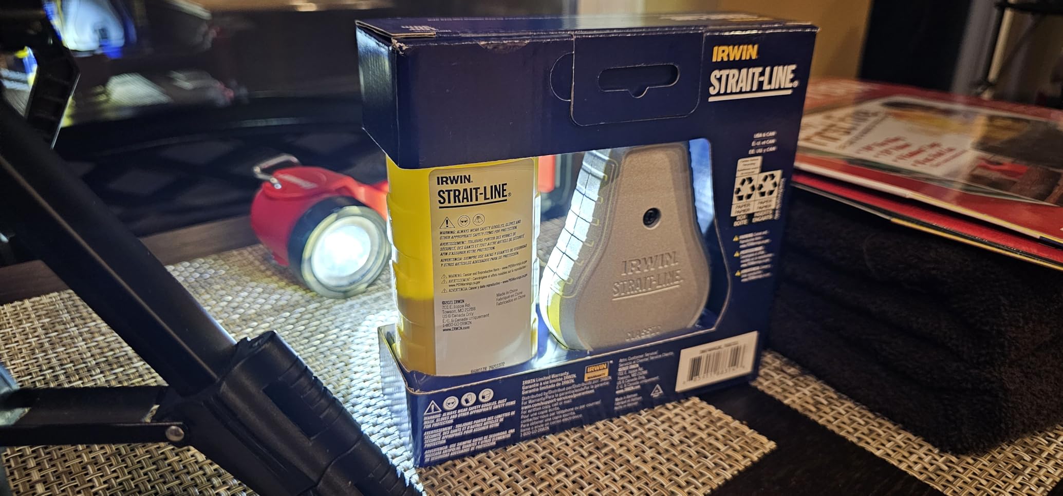 IRWIN Tools STRAIT-LINE Chalk Line, Classic Reel, Blue, 100ft (IWHT48441BC) customer photo 1