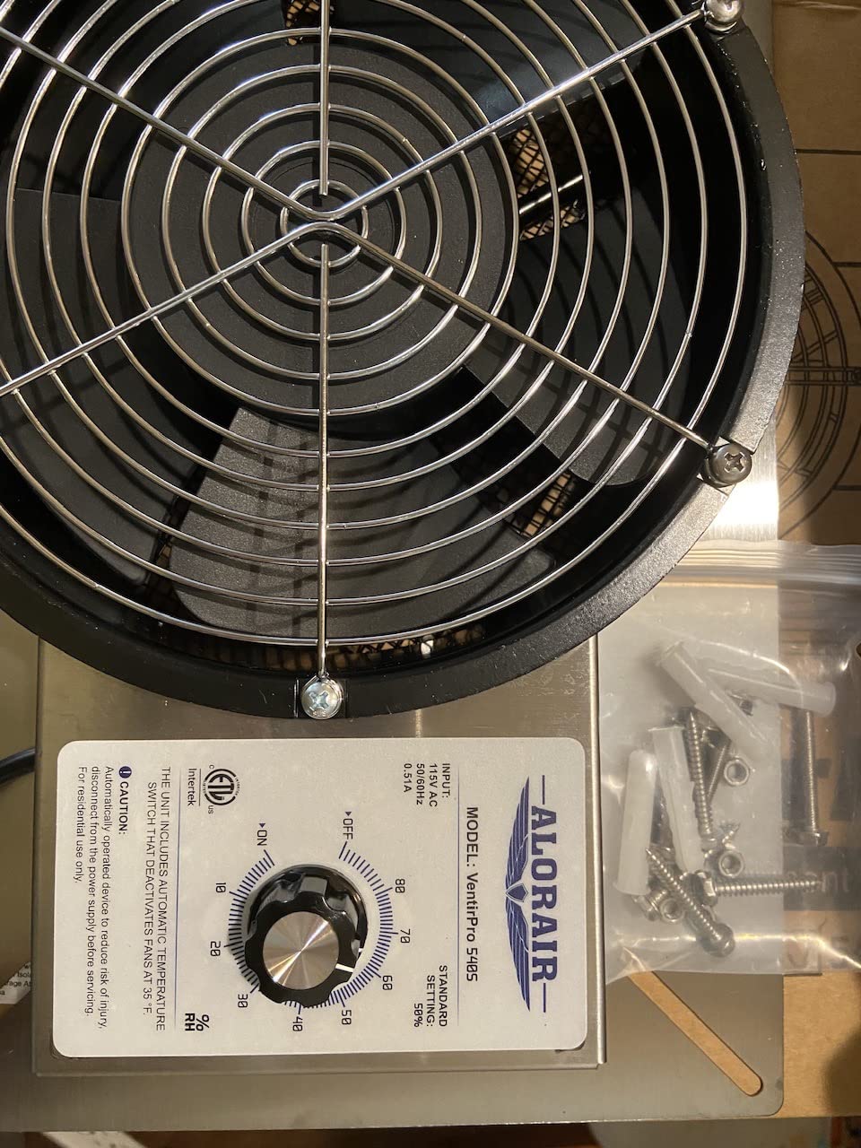 ALORAIR 720 CFM Stainless Steel Crawl Space Ventilation Fan with Humidistat customer photo 1