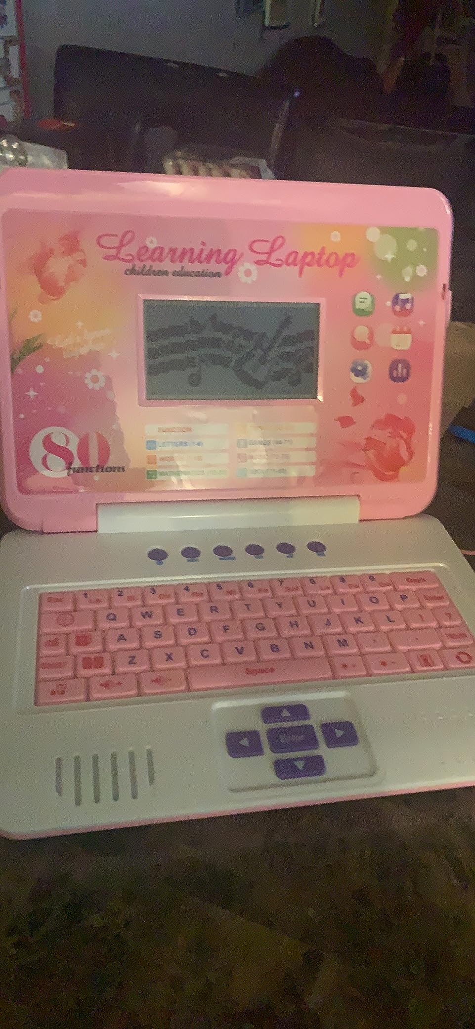 LESHITIAN Kids Laptop - 80 Learning Activities to Learn Alphabet, Words, Mathematics, Play Games and Music - Educational Learning Computer for Kids Ages 5+ customer photo 1