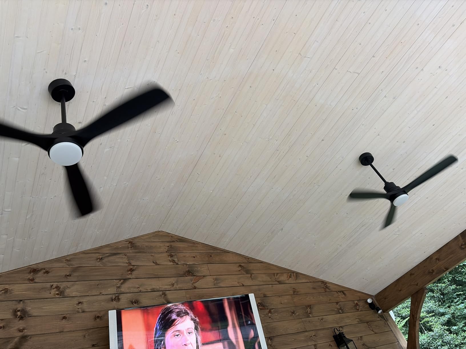52 Inch Ceiling Fans with Lights and Remote, 3 Solid Wood Blades customer photo 1