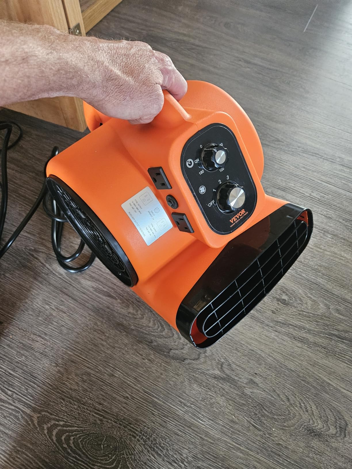 VEVOR Air Mover, 1/4 HP 1000 CFM Carpet Dryer for Cooling and Ventilating customer photo 2