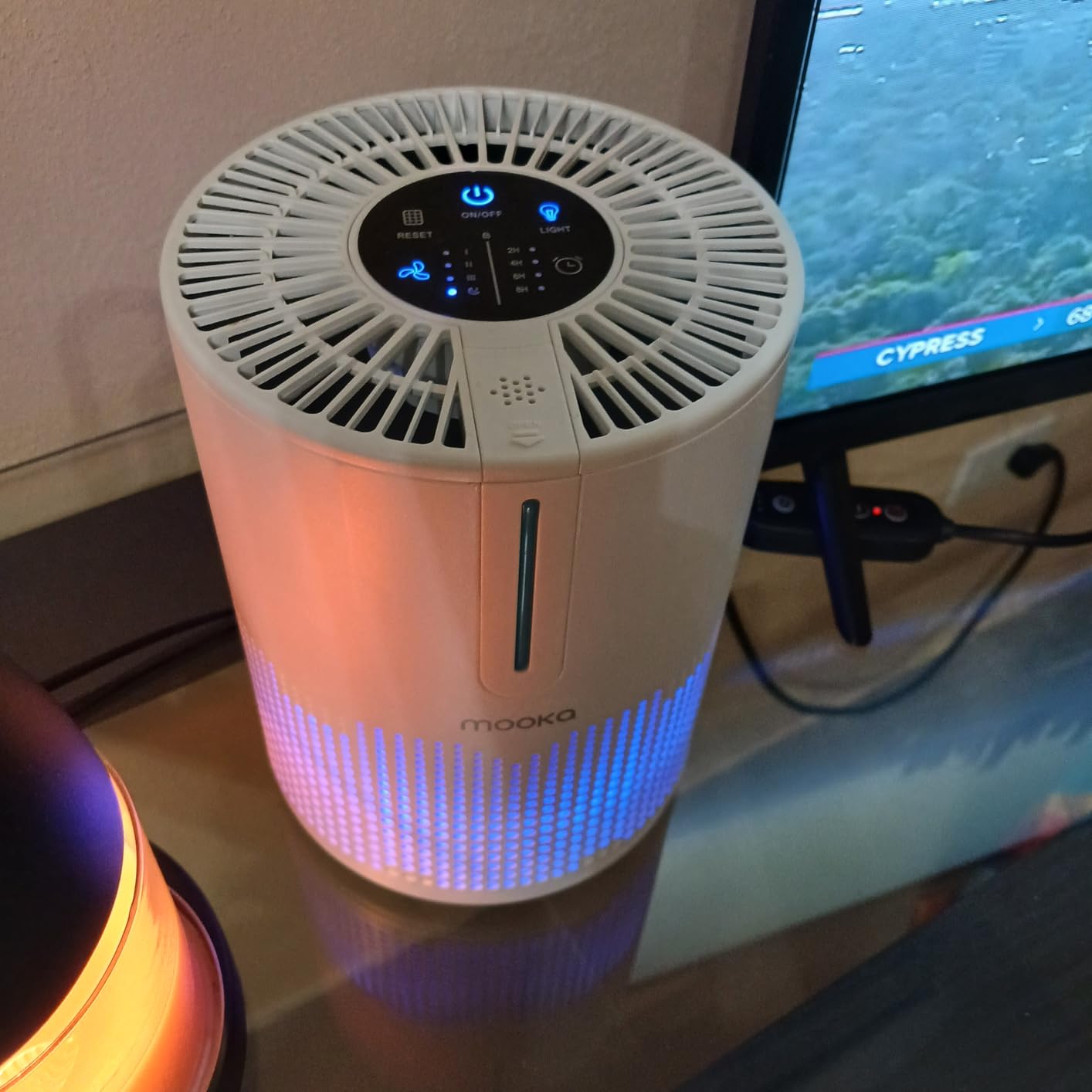 MOOKA Air Purifier for Bedroom Home Dorm 430 Ft², Compact HEPA Air Cleaner customer photo 1