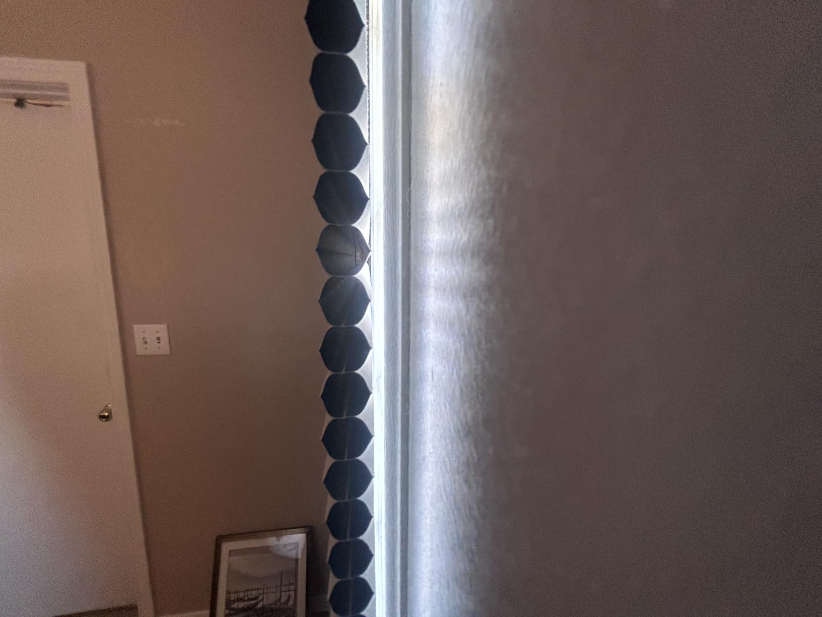 Boolegon Cordless Blackout Cellular Shades for Windows,White,Custom Size customer photo 2