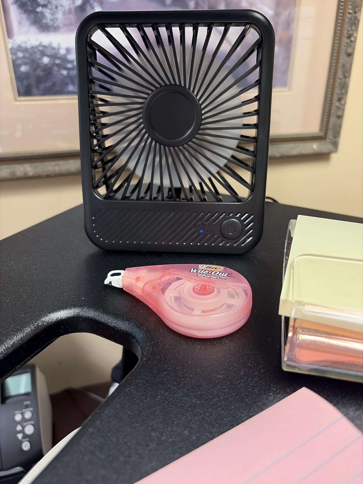 Koonie USB Desk Fan, Strong Wind Ultra Quiet Small Mini Fan customer photo 2