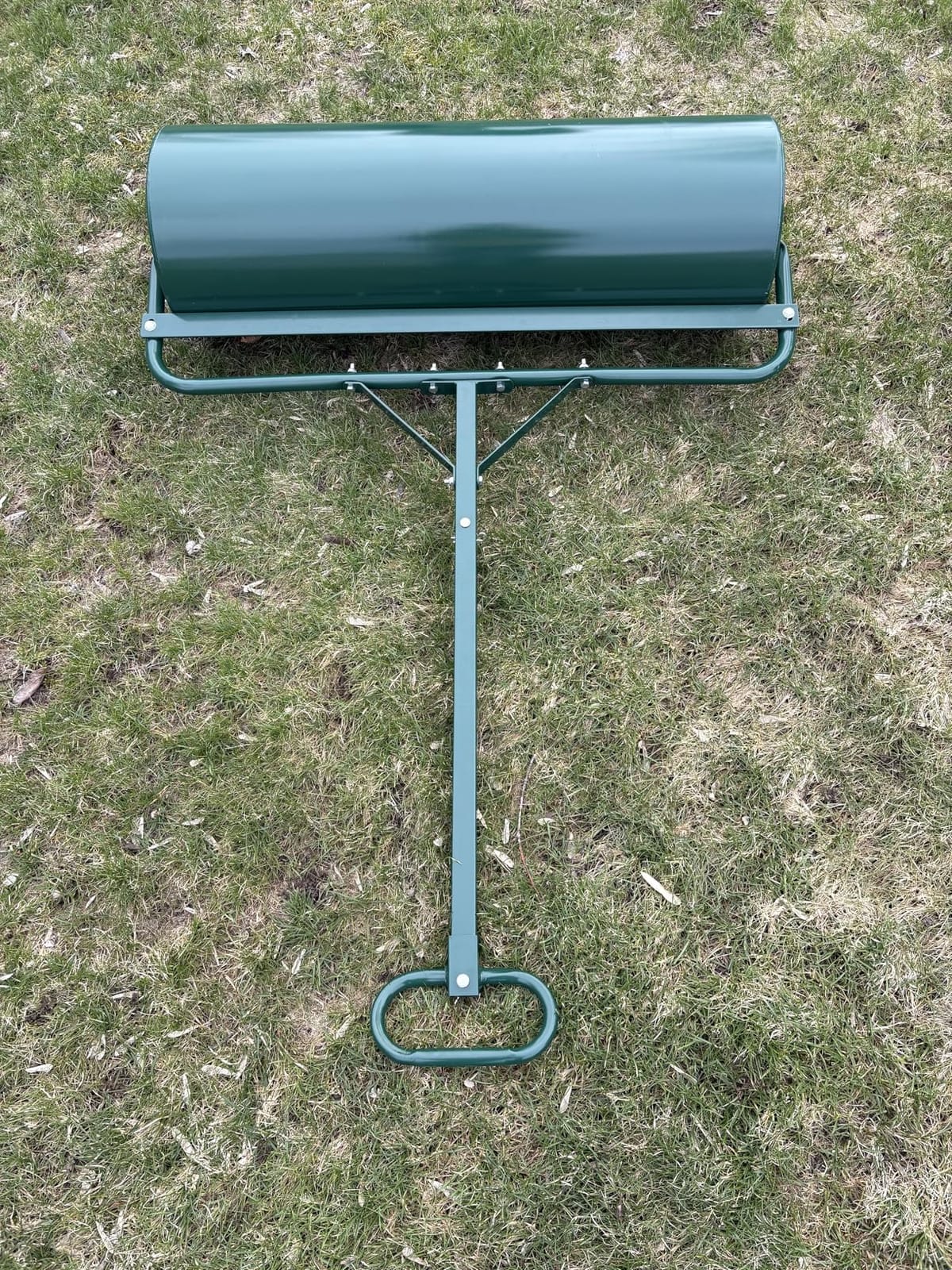 Goplus Lawn Roller, Push/Tow-Behind Lawn Roller, 30 Gallon/113L Water Sand Filled Sod Roller Drum Roller with Detachable Gripping Handle, Yard Roller Pull Behind a Tractor for Garden Yard Park Farm customer photo 1
