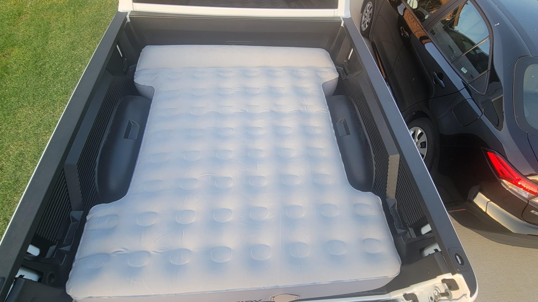 Truck Bed Air Mattress 6-6.5ft, Full Size Short beds Inflatable Bed Mattresses for Short Truck Beds with Wireless Rechargeable Air Pump customer photo 2