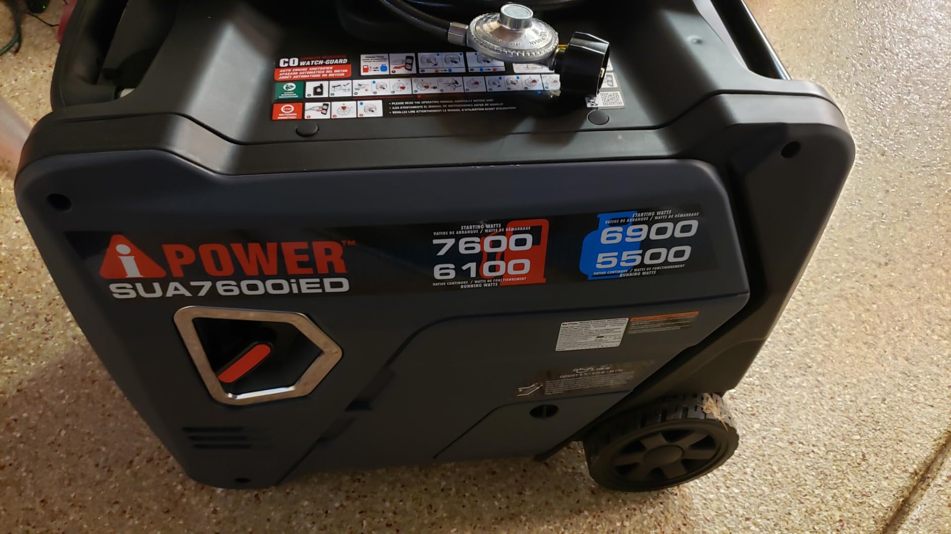 A-iPower 4300W Gas Propane Inverter Generator, Lightweight, Fuel Sense customer photo 1
