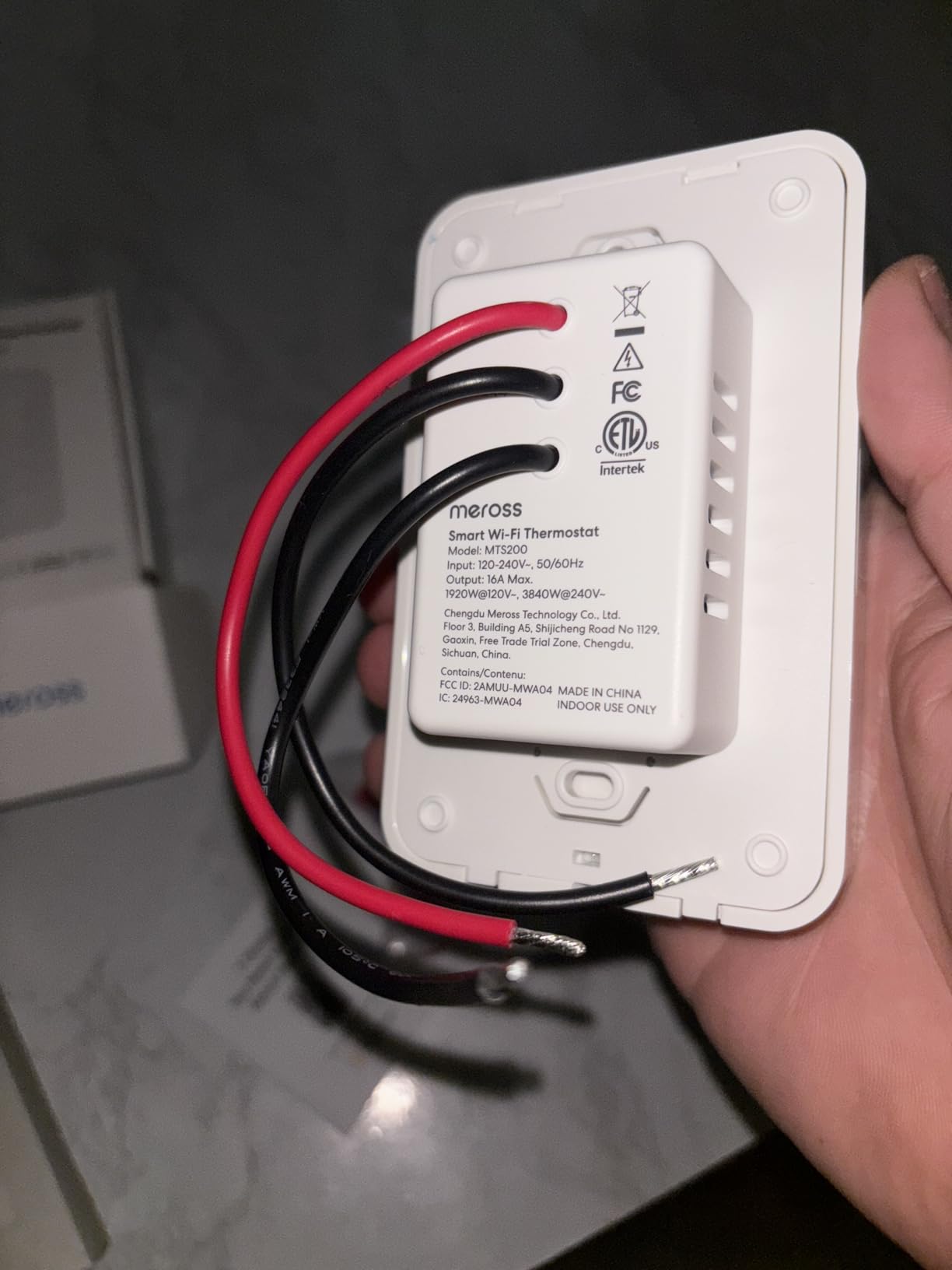 meross Smart Thermostat for Electric Baseboard and in-Wall Heaters Work with HomeKit, Alexa and Google Home, 120V-240V Wi-Fi Programmable Thermostat with Easy Install, Energy Saving, 4 Wires Needed customer photo 2