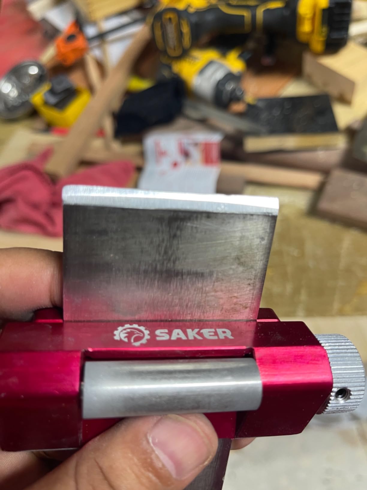 Saker Chisel Sharpening Jig, Chisel Sharpener Wood Honing Guide customer photo 2