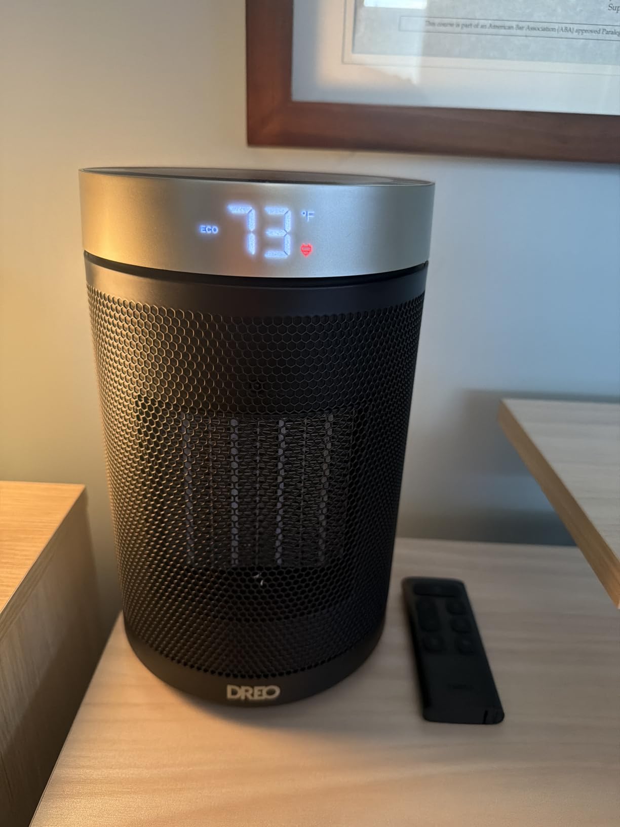 DREO Space Heater, Portable Electric Heaters for Indoor Use with Remote customer photo 2