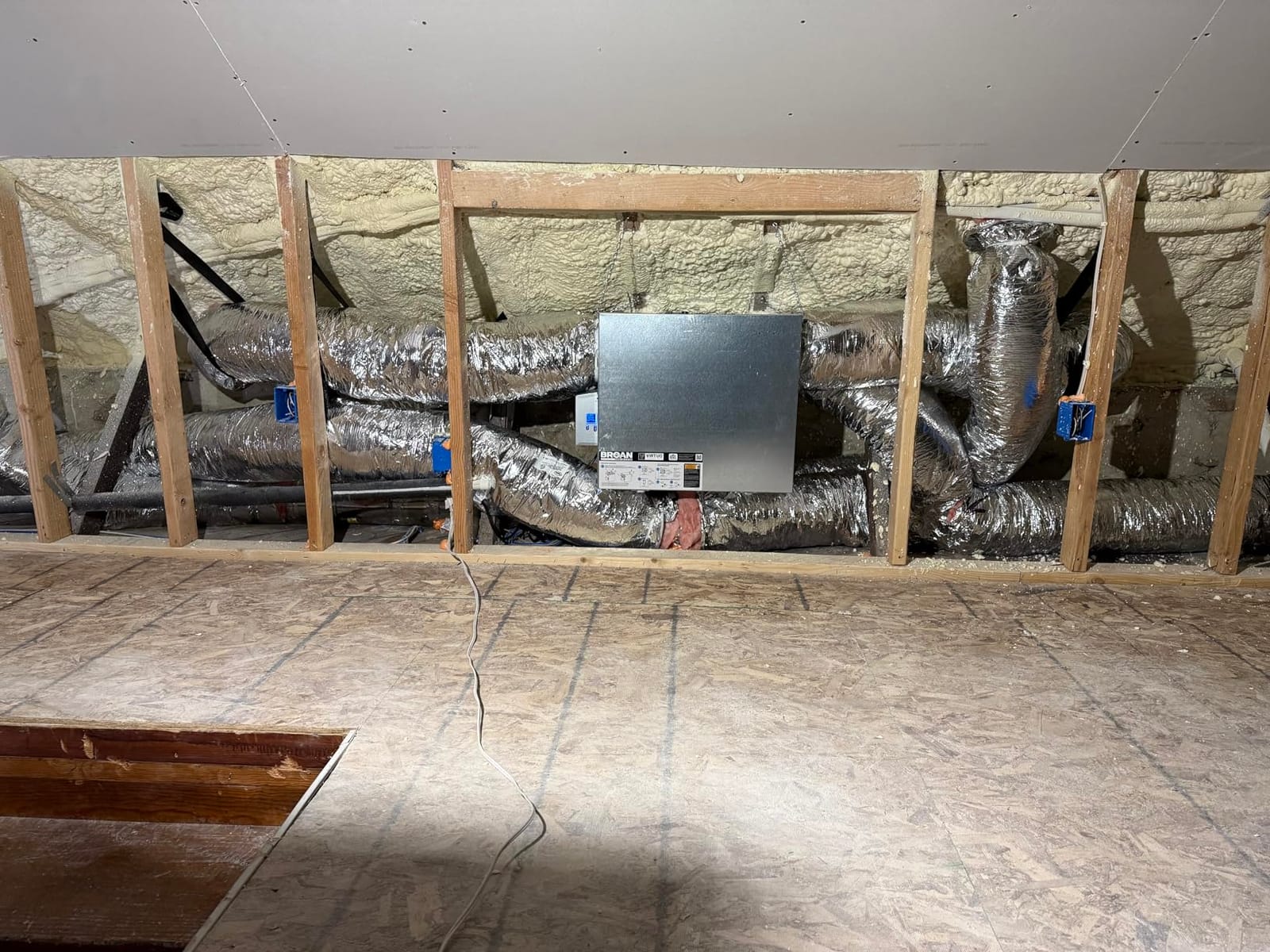Broan B210E75RS AI 206 CFM Wall or Ceiling Mounted Energy Recovery Ventilator with Side Ports and Superior ERV Core Performance - N/A customer photo 1