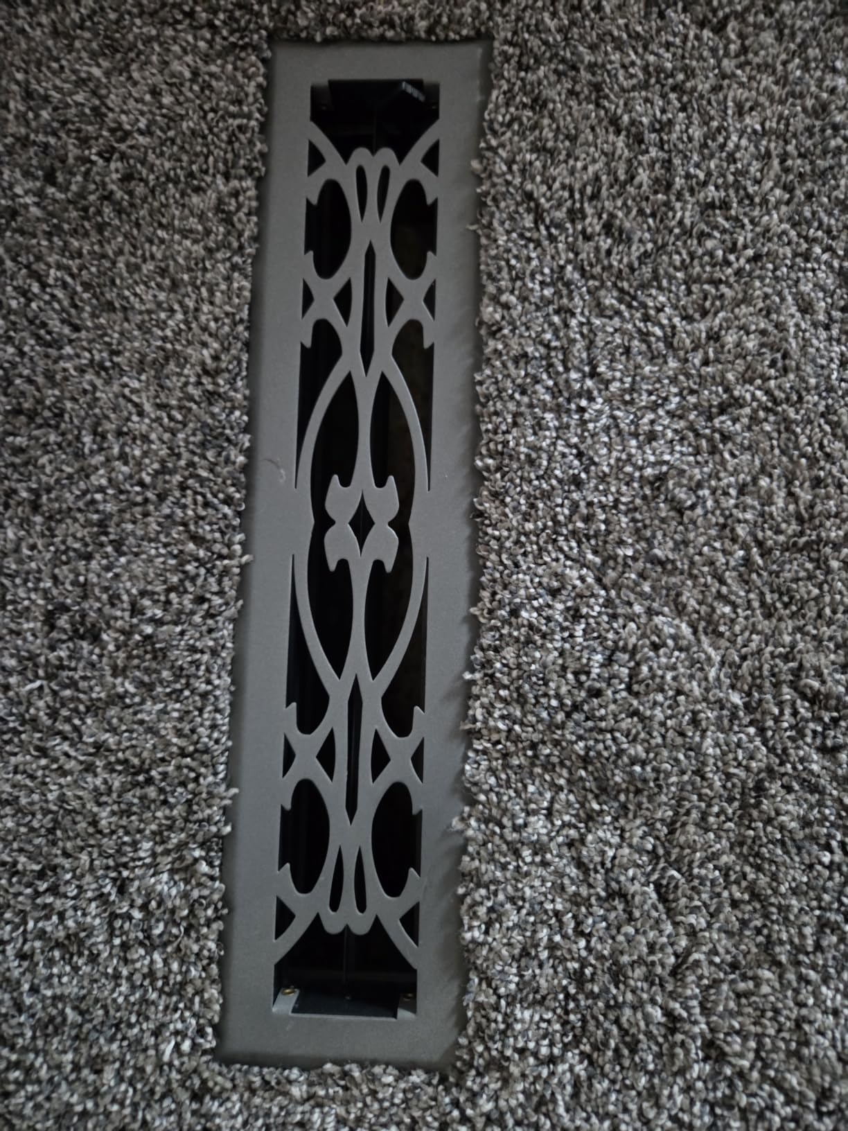 Home Intuition Victorian Floor Vent Covers 4X14 Inch Floor Register with Mesh Cover Trap Heat and Air Walkable Metal Floor Vent for HVAC Duct, Polished Brass customer photo 2