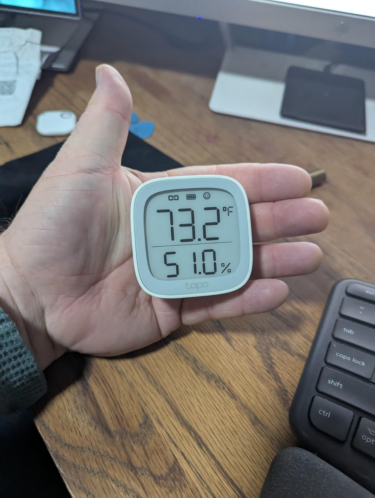 Tapo Smart Temperature and Humidity Monitor, Swiss-Made Sensor, T315 customer photo 2