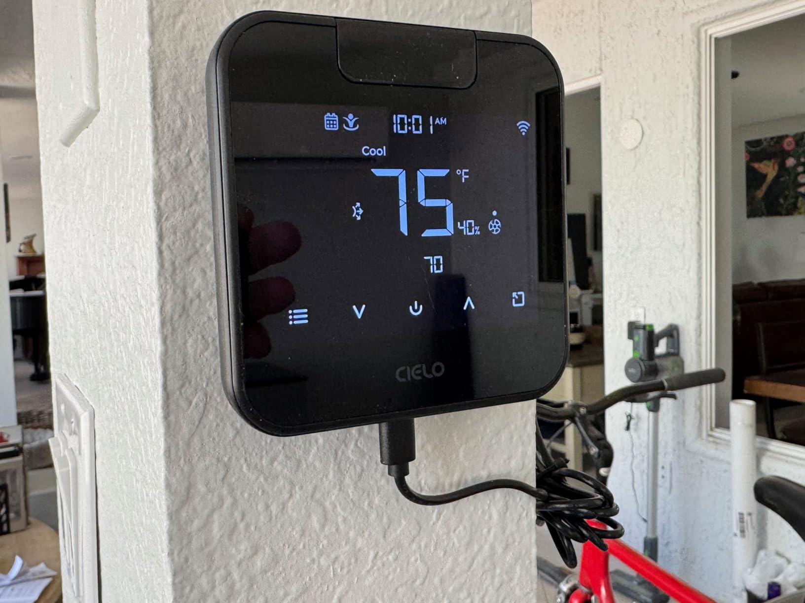 Breez Max Smart WiFi Thermostat for Mini-Split, Window, Portable AC (Black) customer photo 2