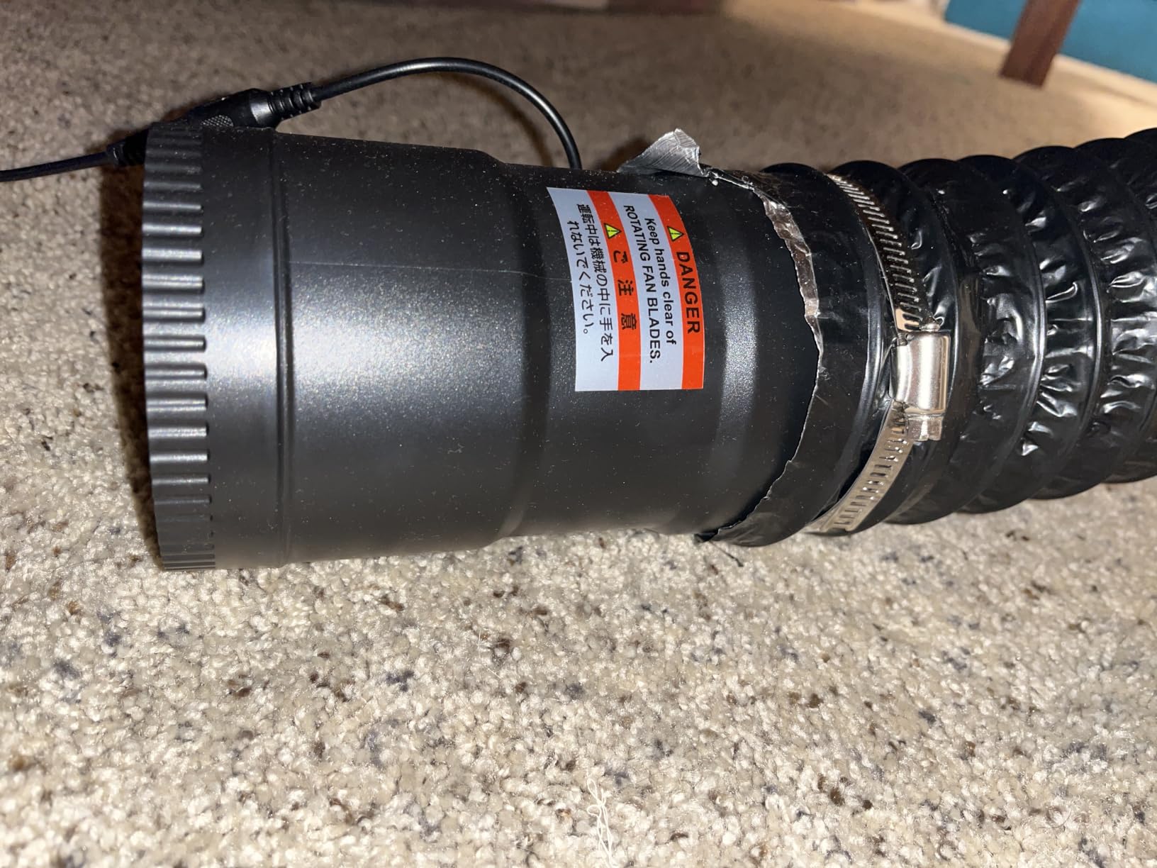 Hon&Guan 4 Inch Inline Booster Duct Fan with Speed Controller - 130 CFM Airflow with 6W Ultra-Low Power and Low Noise customer photo 2