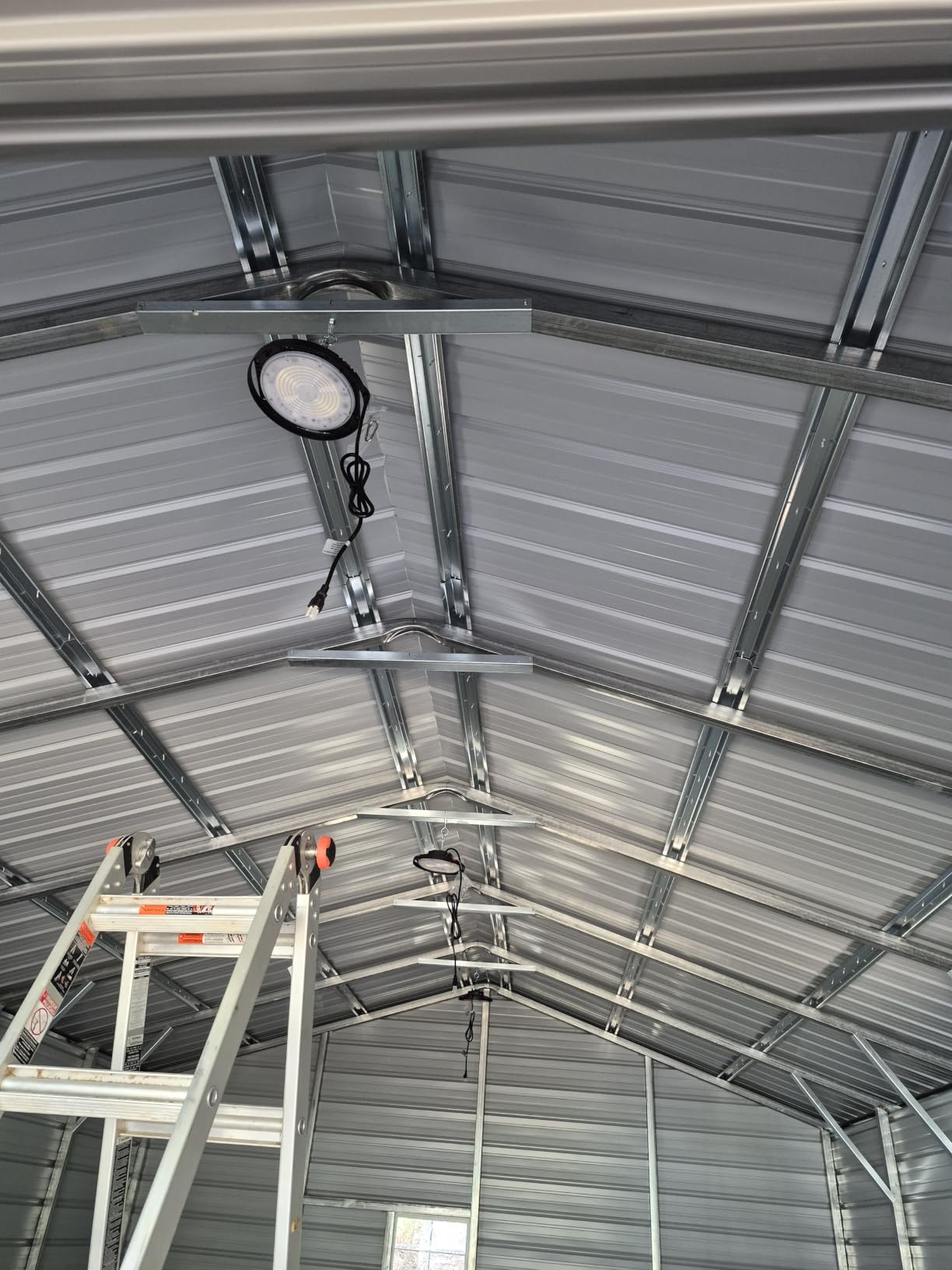 CINOTON 160W UFO LED High Bay Light, Aluminum LED Shop Lights with 24000LM, 5000K Commercial Bay Lighting for Warehouse Garage Workshop Factory, 6' Cable & Safety Rope, ETL Listed 1 Pack customer photo 1