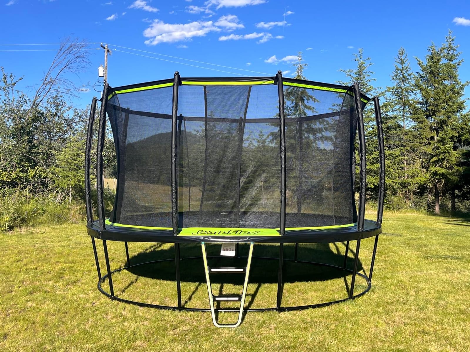 Jumpflex Hero Trampoline, Outdoor 10 FT, 12 FT, 14 FT, 15 FT Round Bouncer with Safety Net, Optional Accessories, Ladder customer photo 1